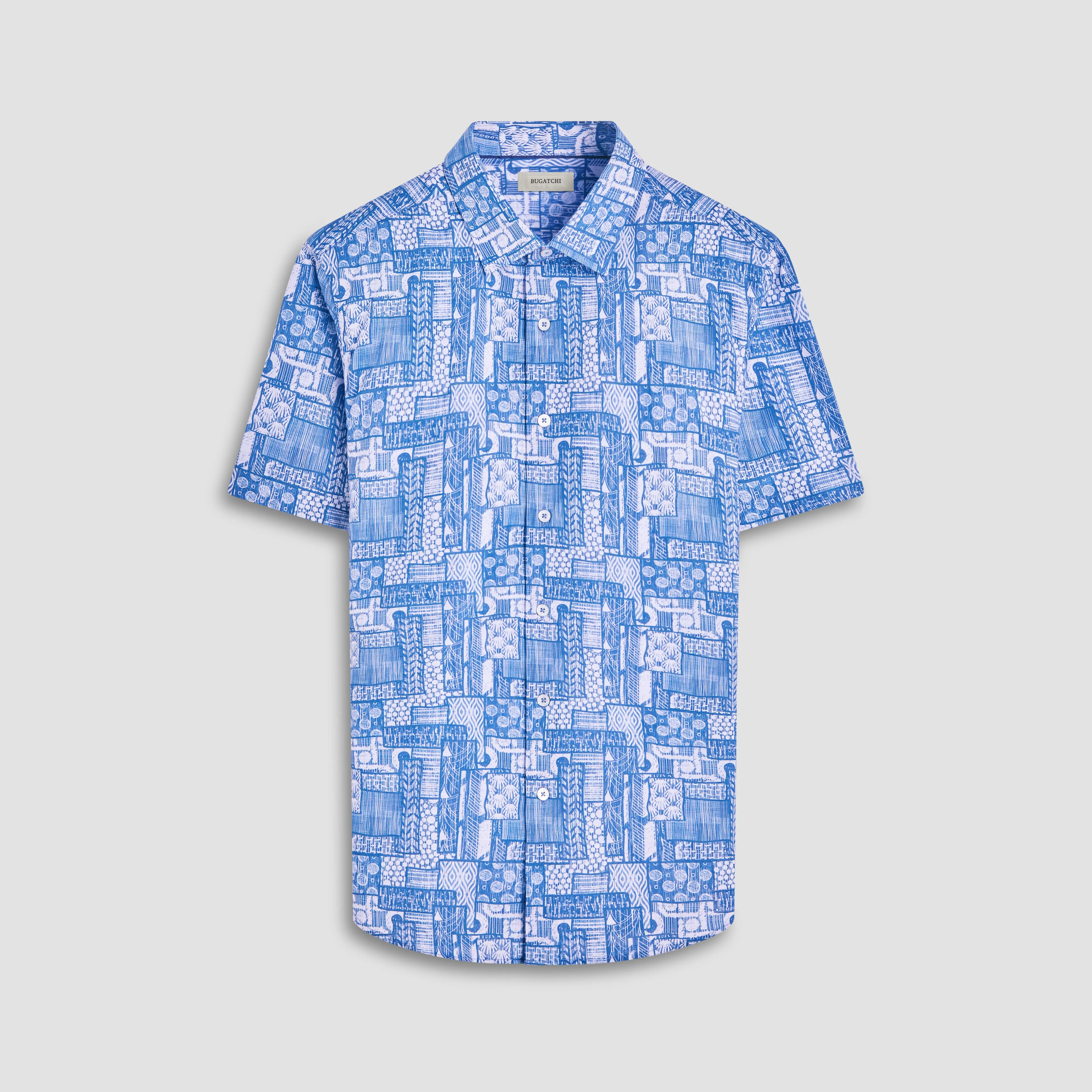Orson Abstract Short-Sleeve Shirt sold by Bugatchi