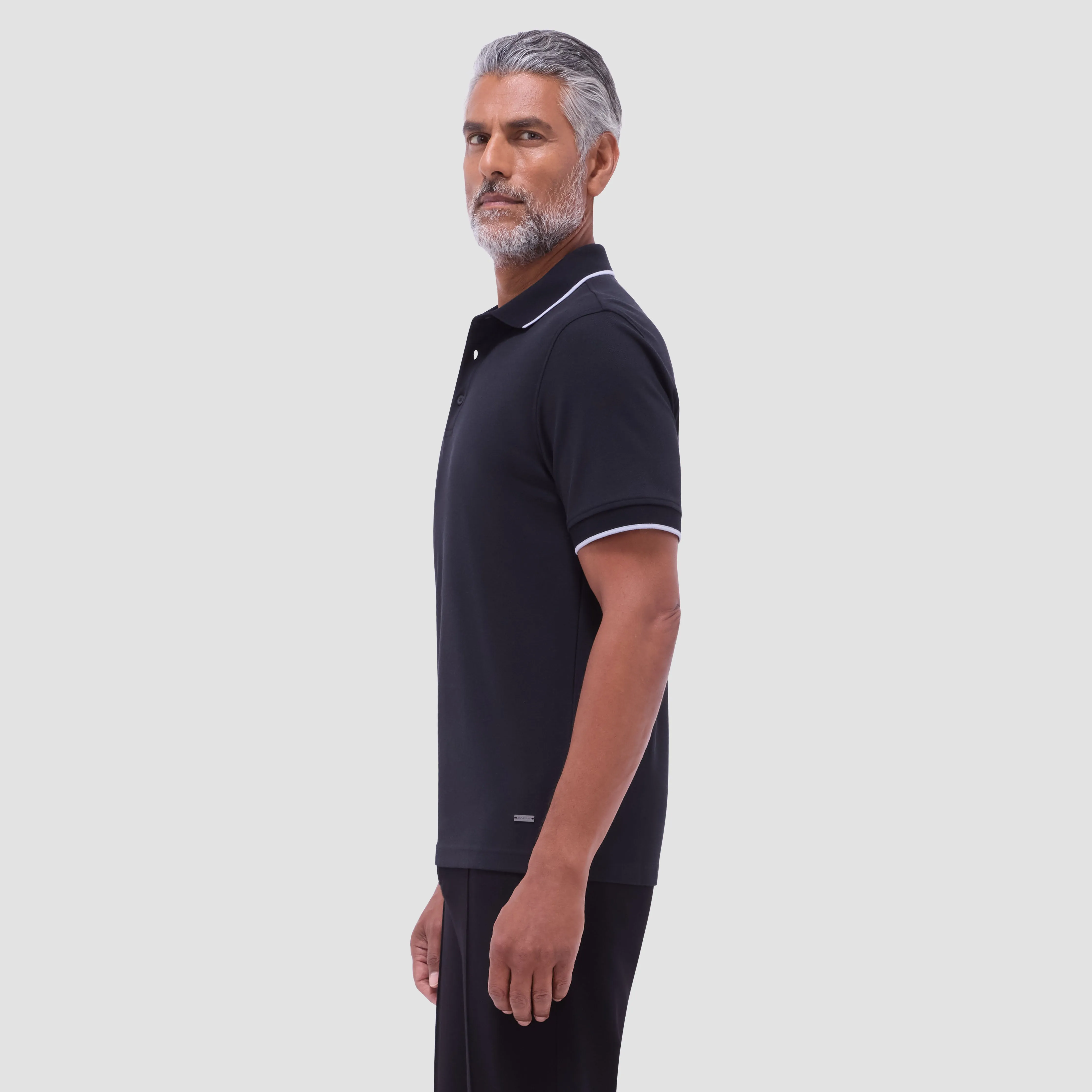 Pique Polo Shirt sold by Bugatchi product image thumbnail 3