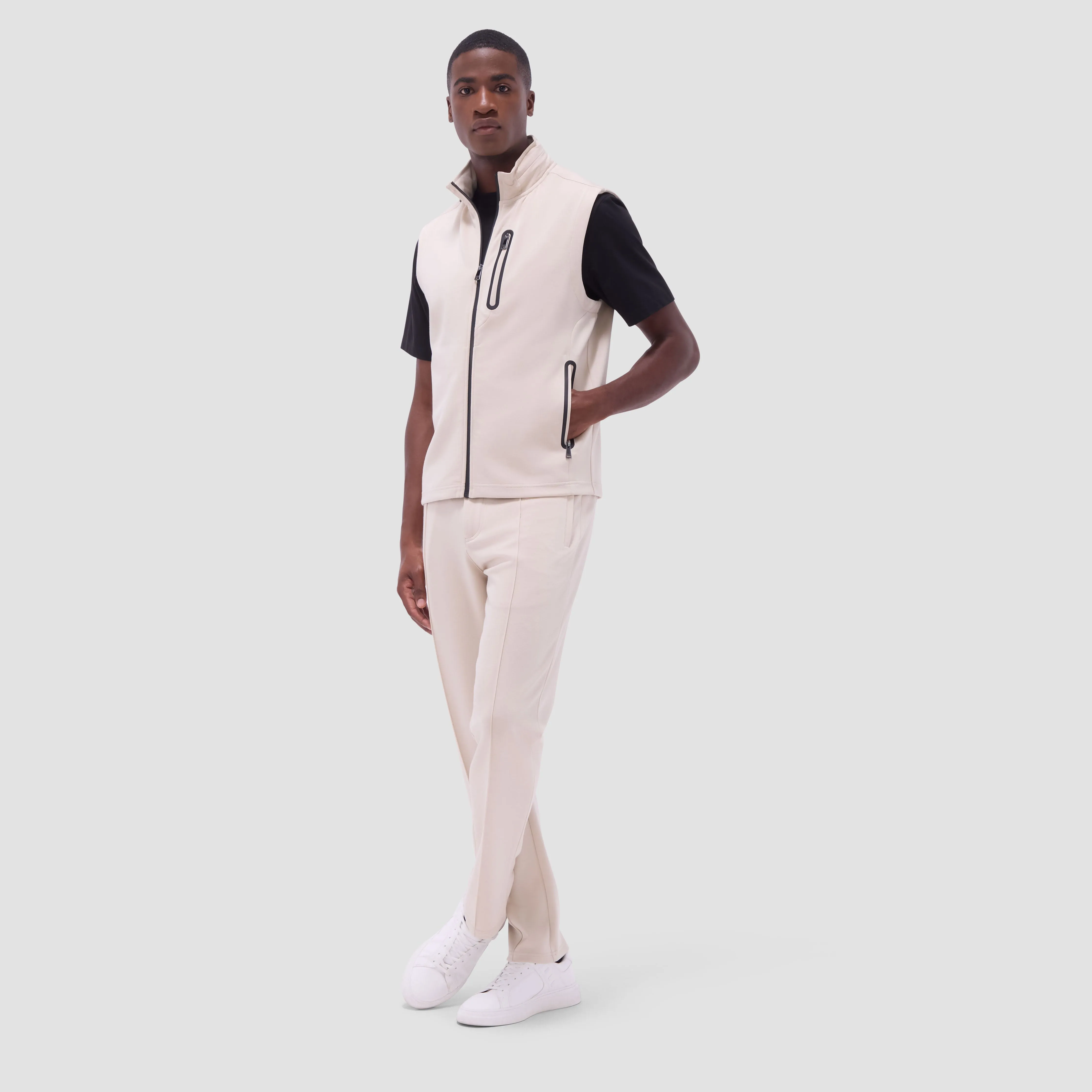 Soft Touch Solid Vest With Hood sold by Bugatchi product image thumbnail 5