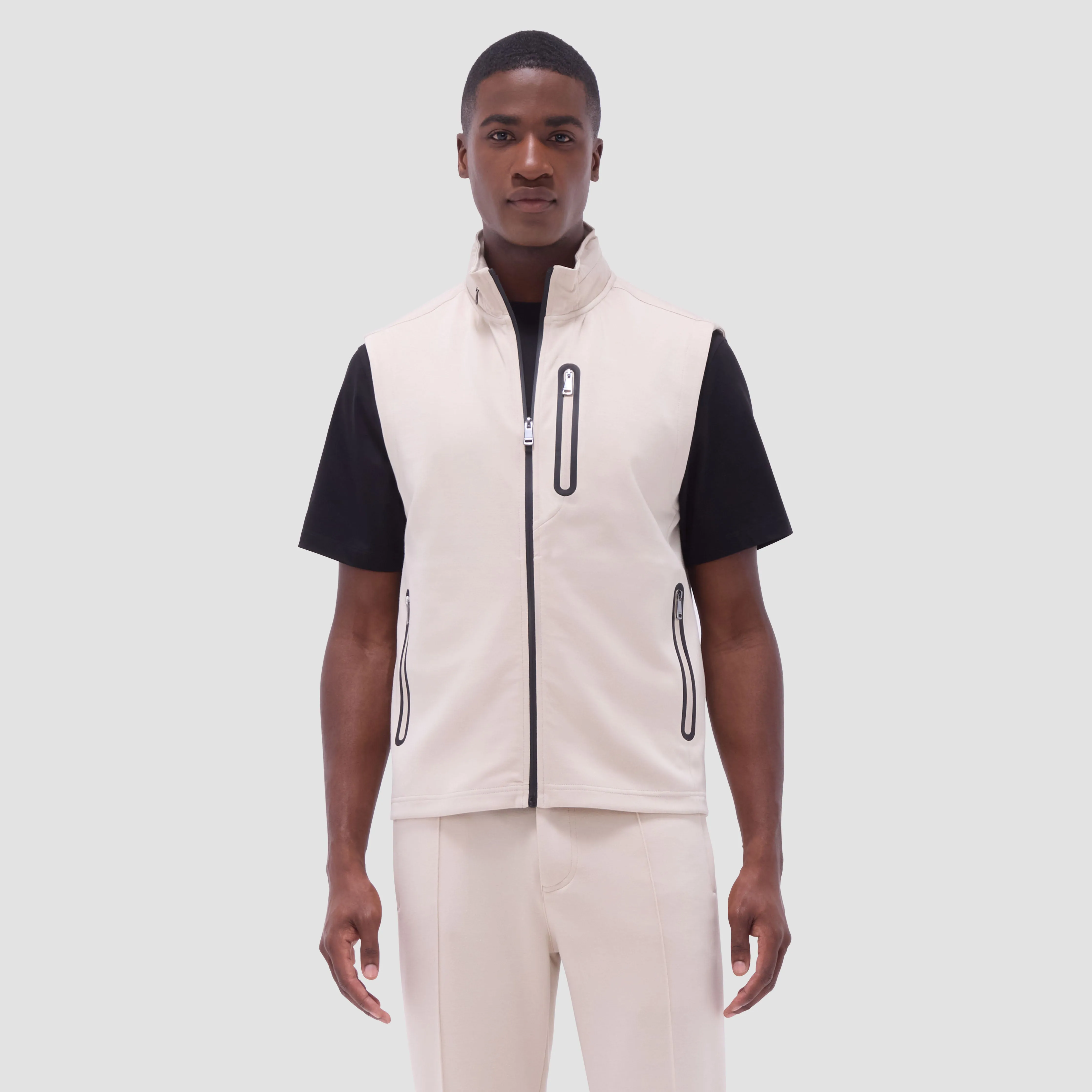 Soft Touch Solid Vest With Hood sold by Bugatchi product image thumbnail 2