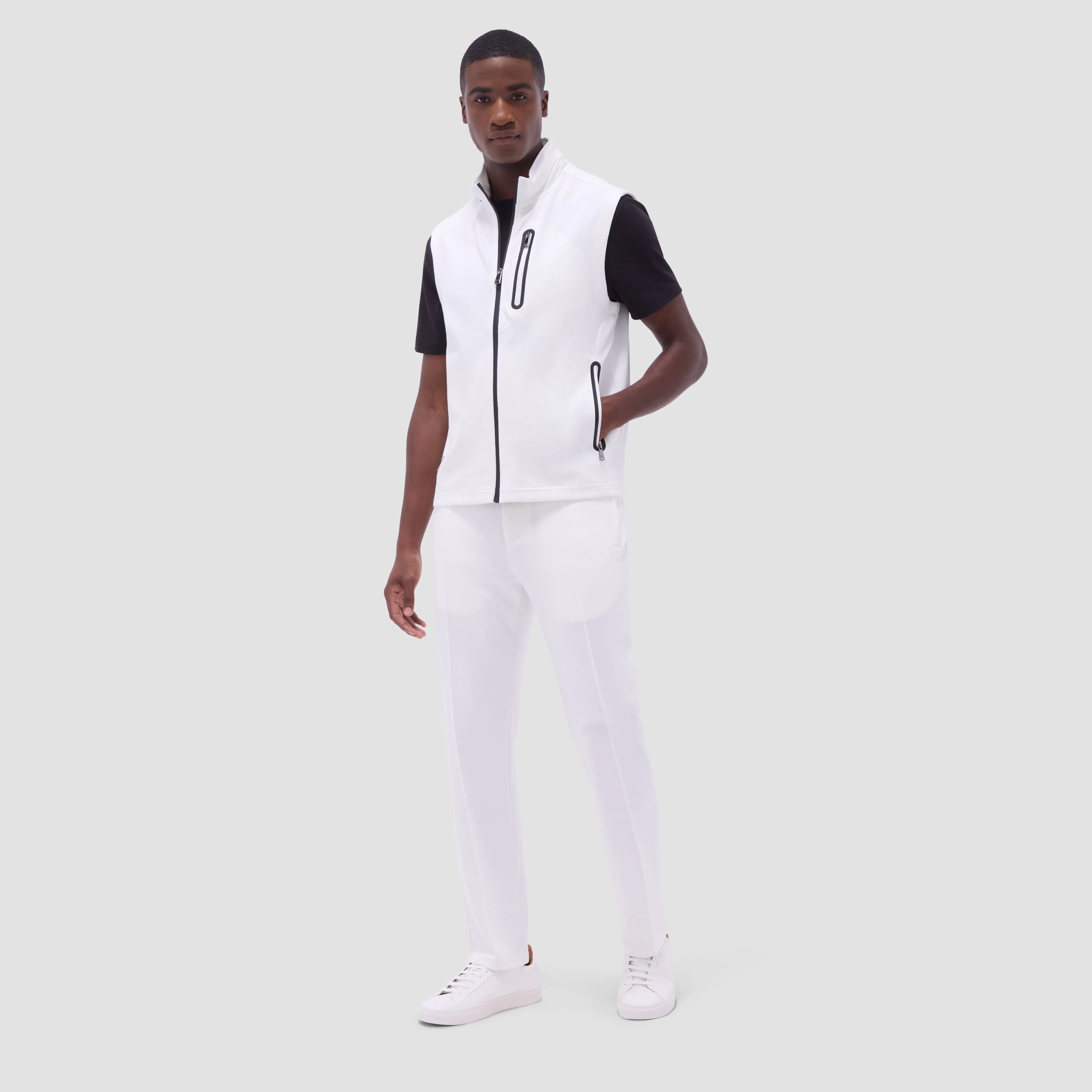 Soft Touch Solid Vest With Hood sold by Bugatchi product image thumbnail 5