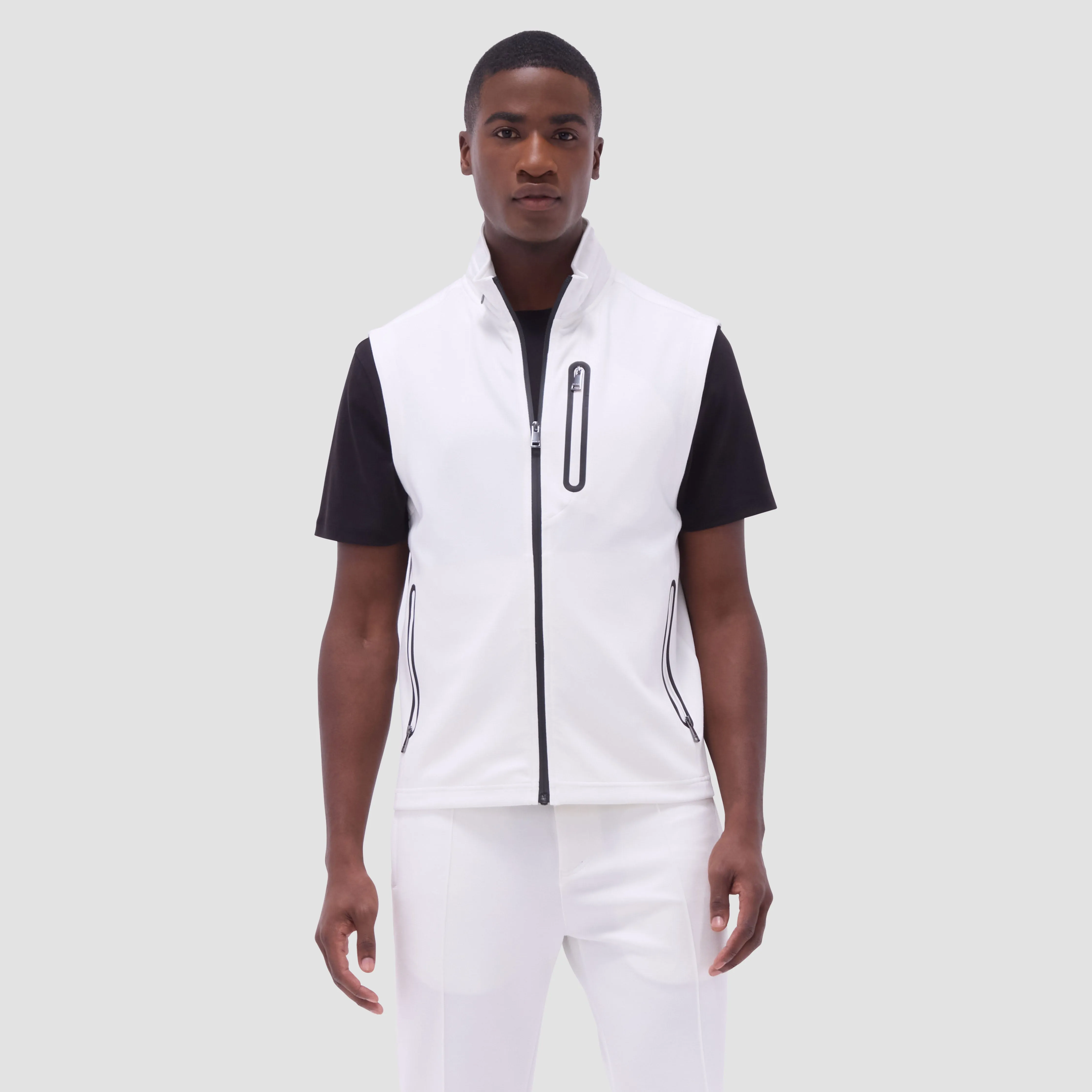 Soft Touch Solid Vest With Hood sold by Bugatchi product image thumbnail 2