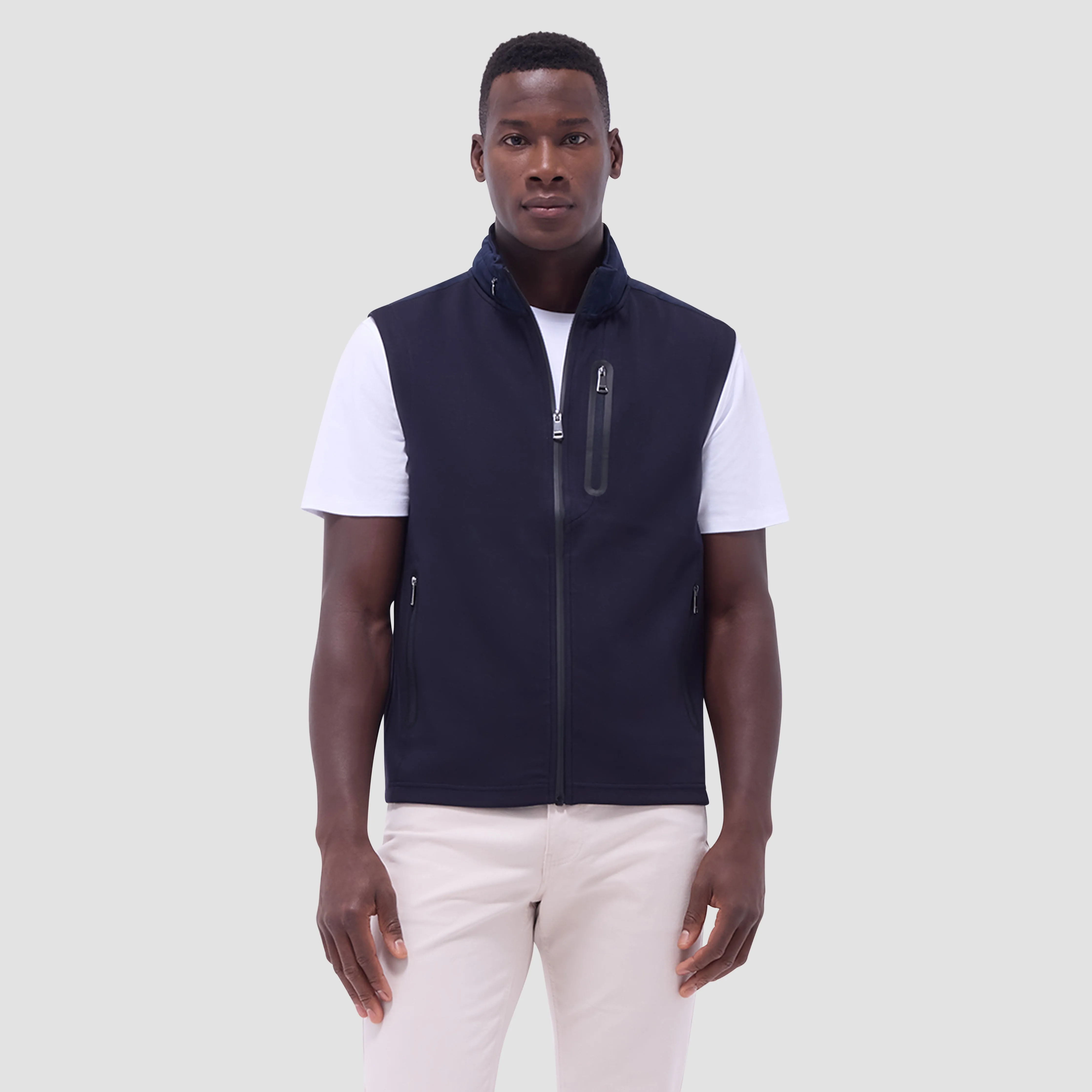 Soft Touch Solid Vest With Hood sold by Bugatchi product image thumbnail 2