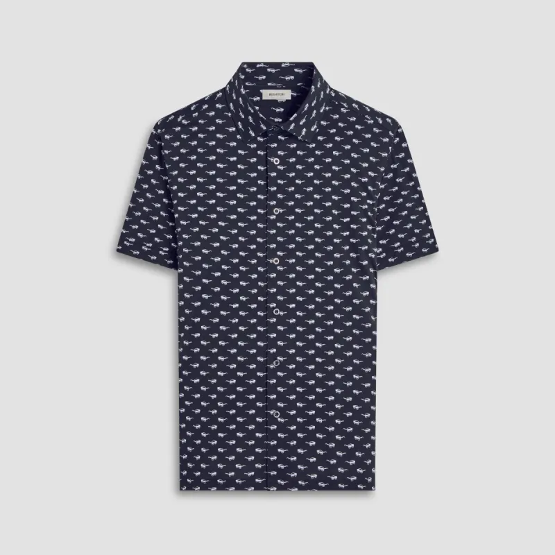 Milo Sunglasses OoohCotton Short-Sleeve Shirt sold by Bugatchi