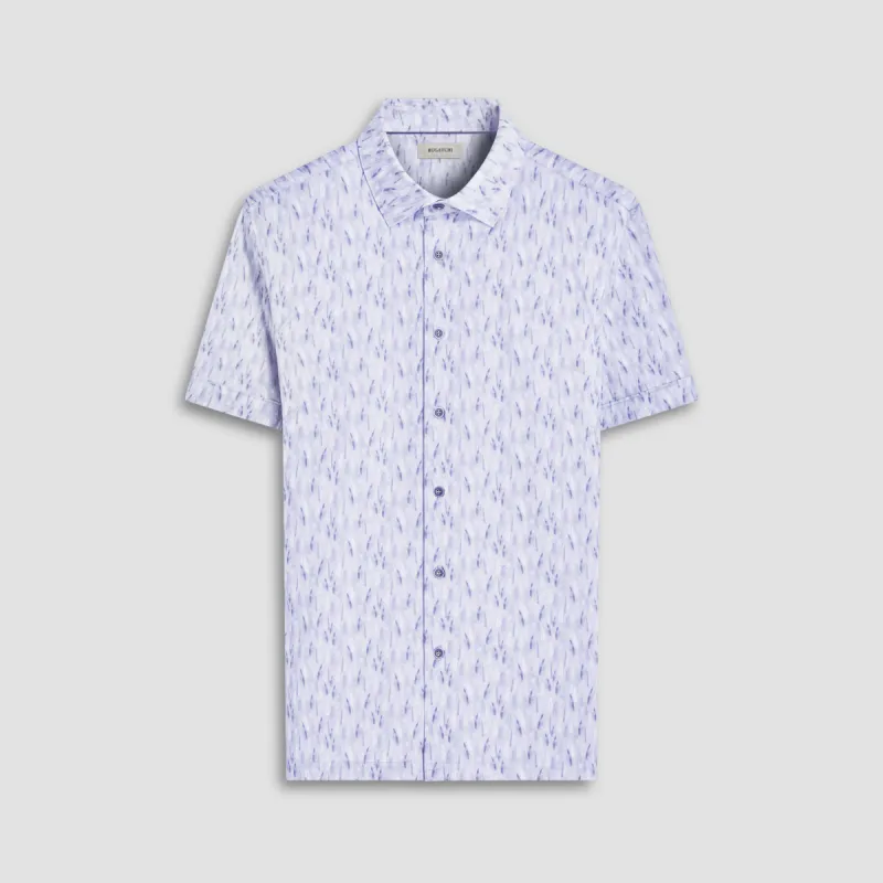 Milo Feather OoohCotton Short-Sleeve Shirt sold by Bugatchi