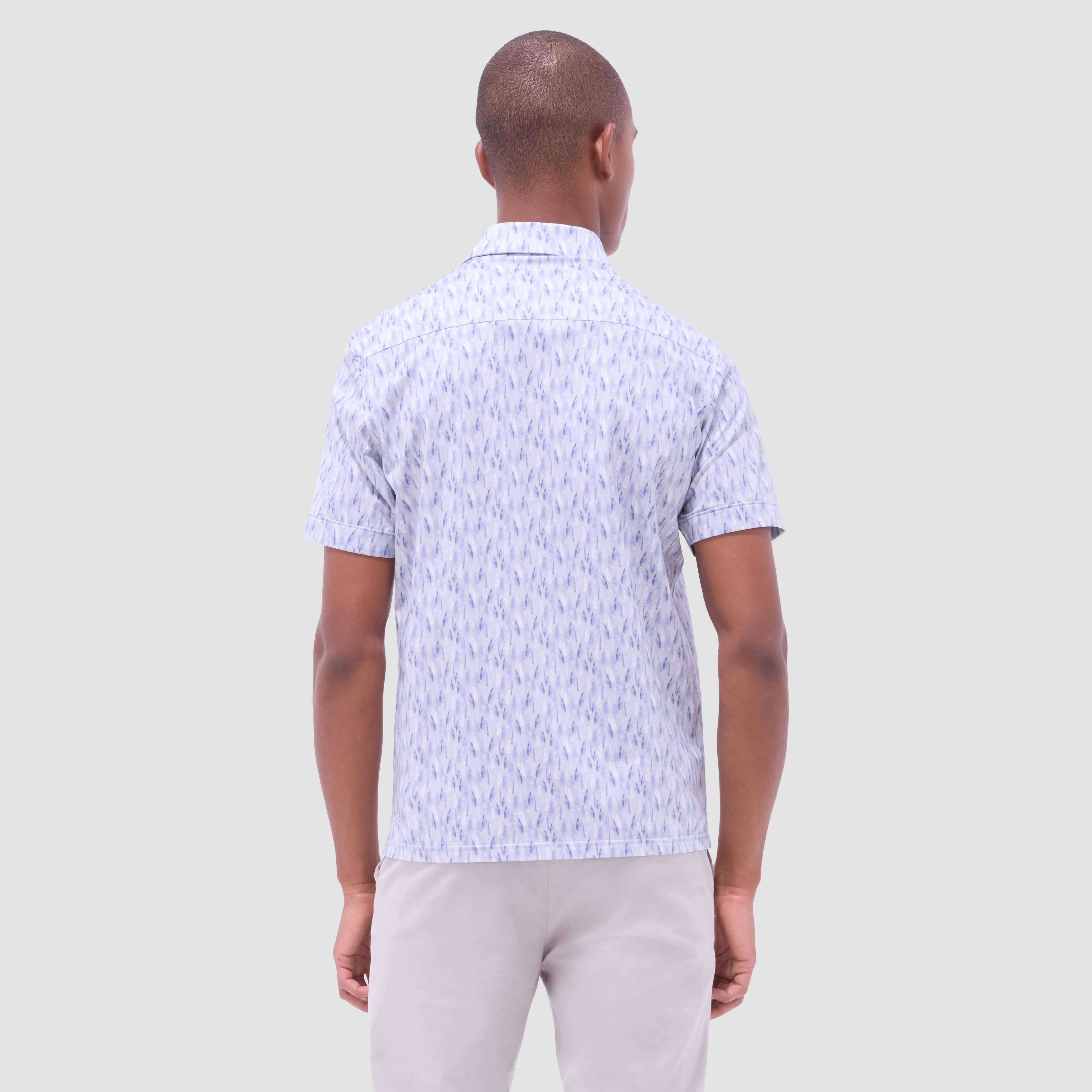 Milo Feather OoohCotton Short-Sleeve Shirt sold by Bugatchi product image thumbnail 4