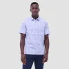 Victor Leaf Print OoohCotton Polo Shirt sold by Bugatchi