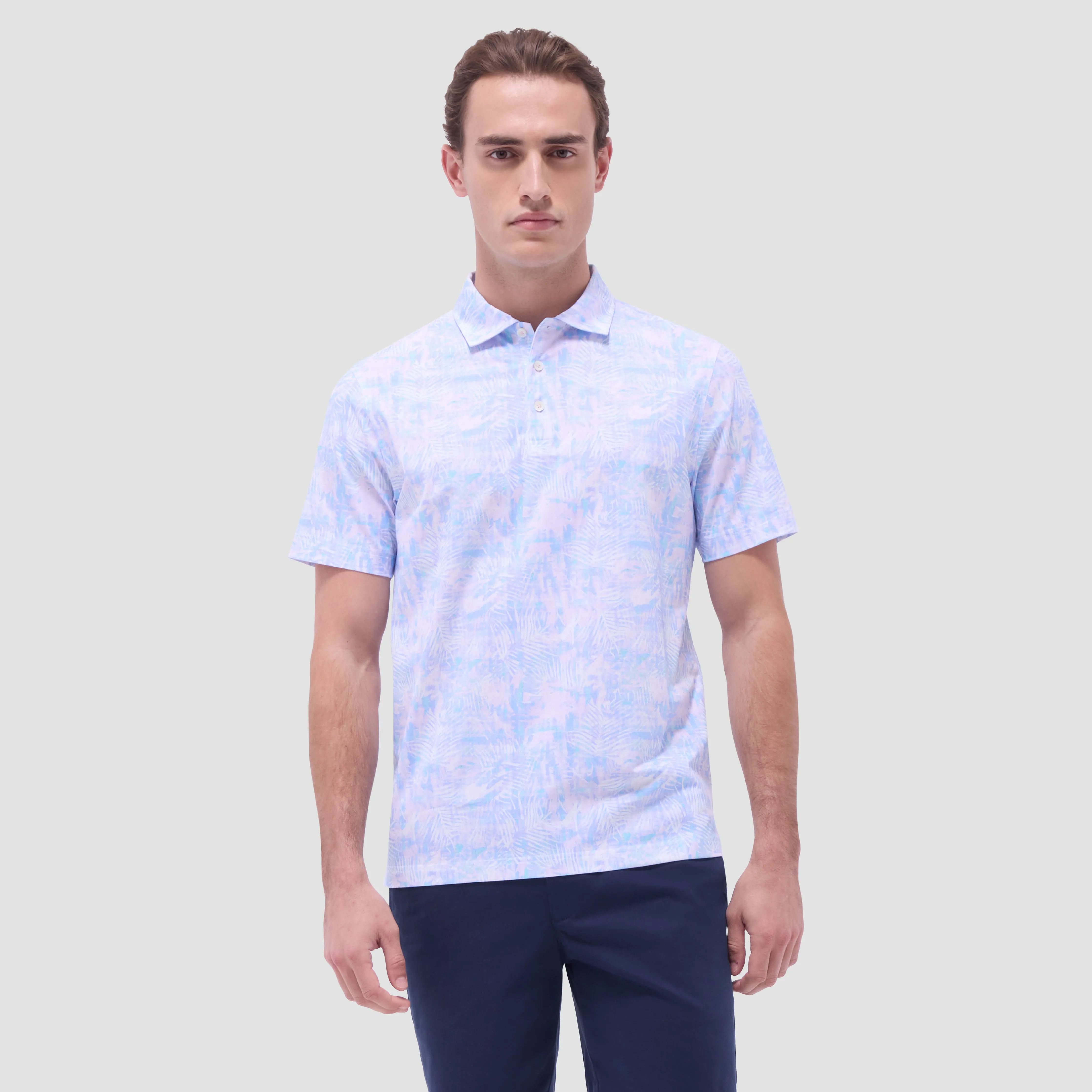Victor Floral OoohCotton Polo Shirt sold by Bugatchi product image thumbnail 2