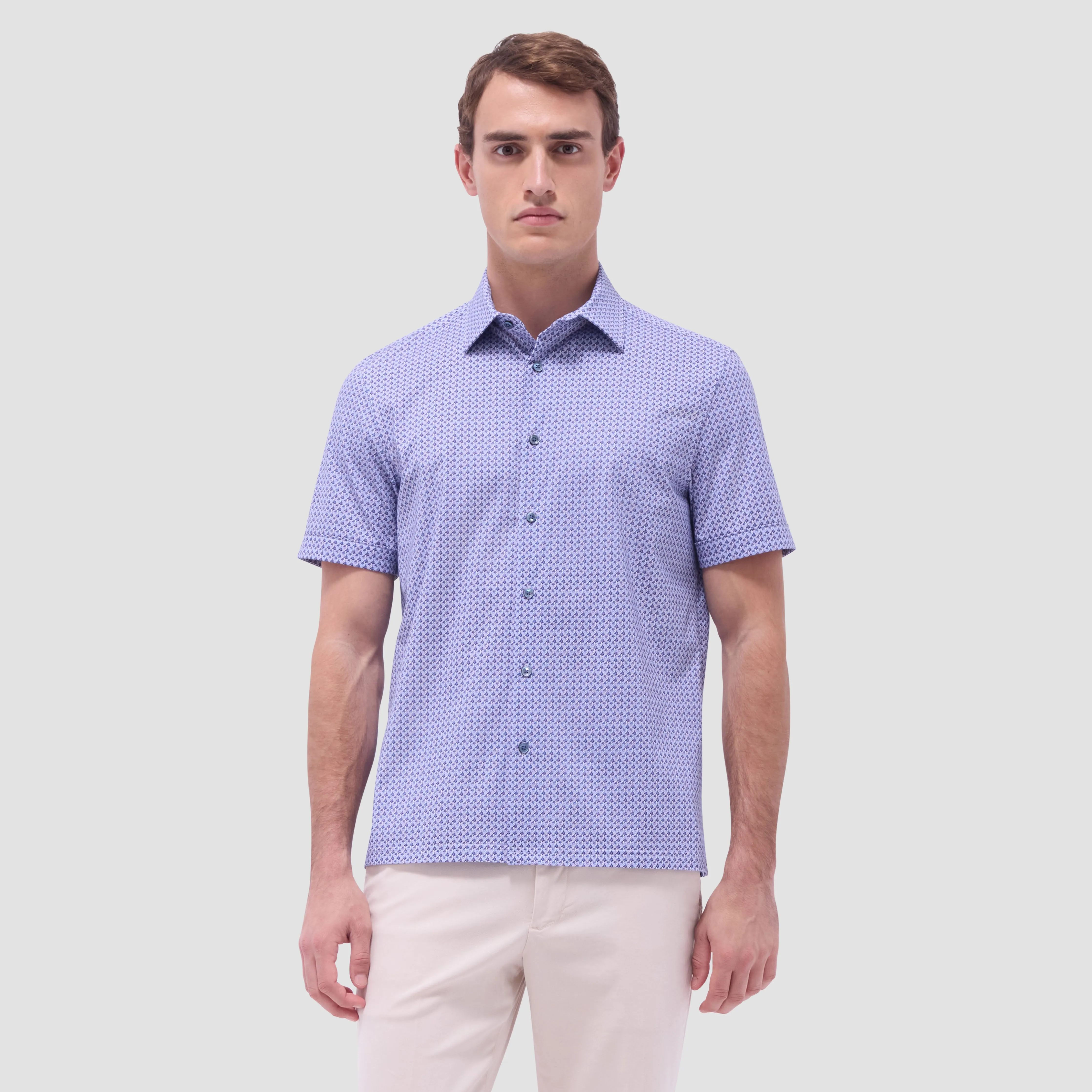 Milo Floral OoohCotton Short-Sleeve Shirt sold by Bugatchi product image thumbnail 2