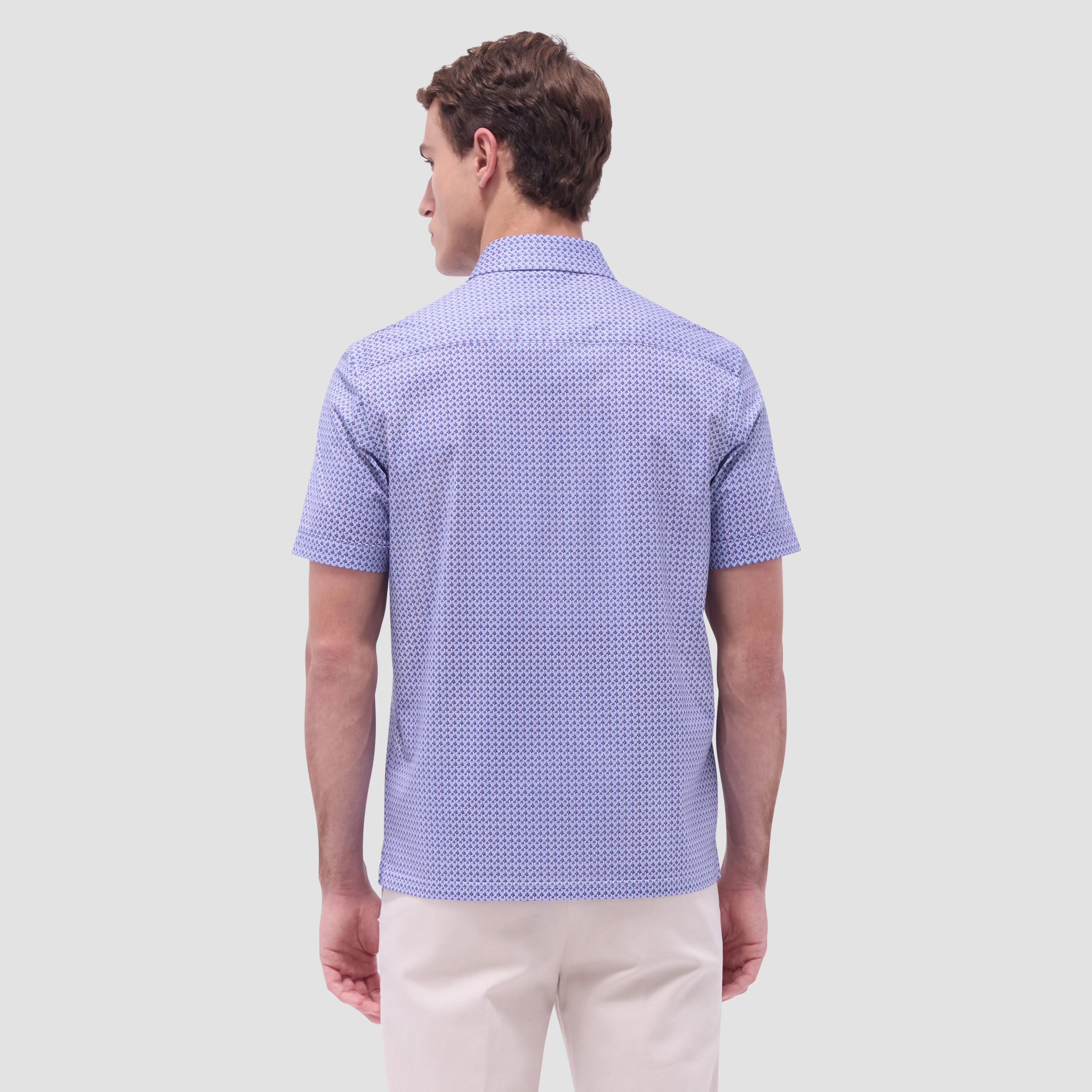 Milo Floral OoohCotton Short-Sleeve Shirt sold by Bugatchi product image thumbnail 4