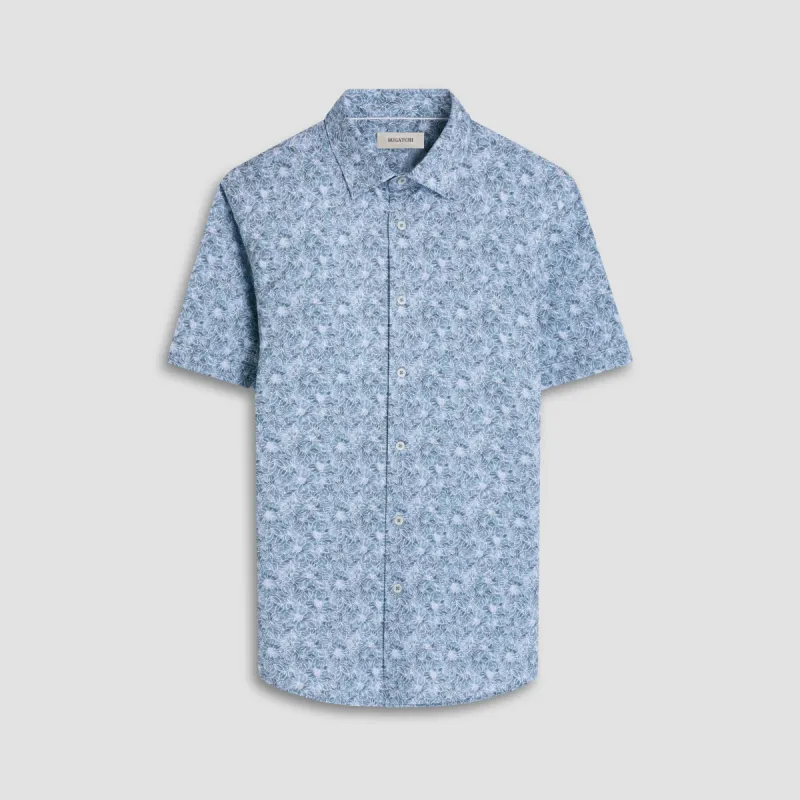 Miles Floral OoohCotton Short-Sleeve Shirt sold by Bugatchi