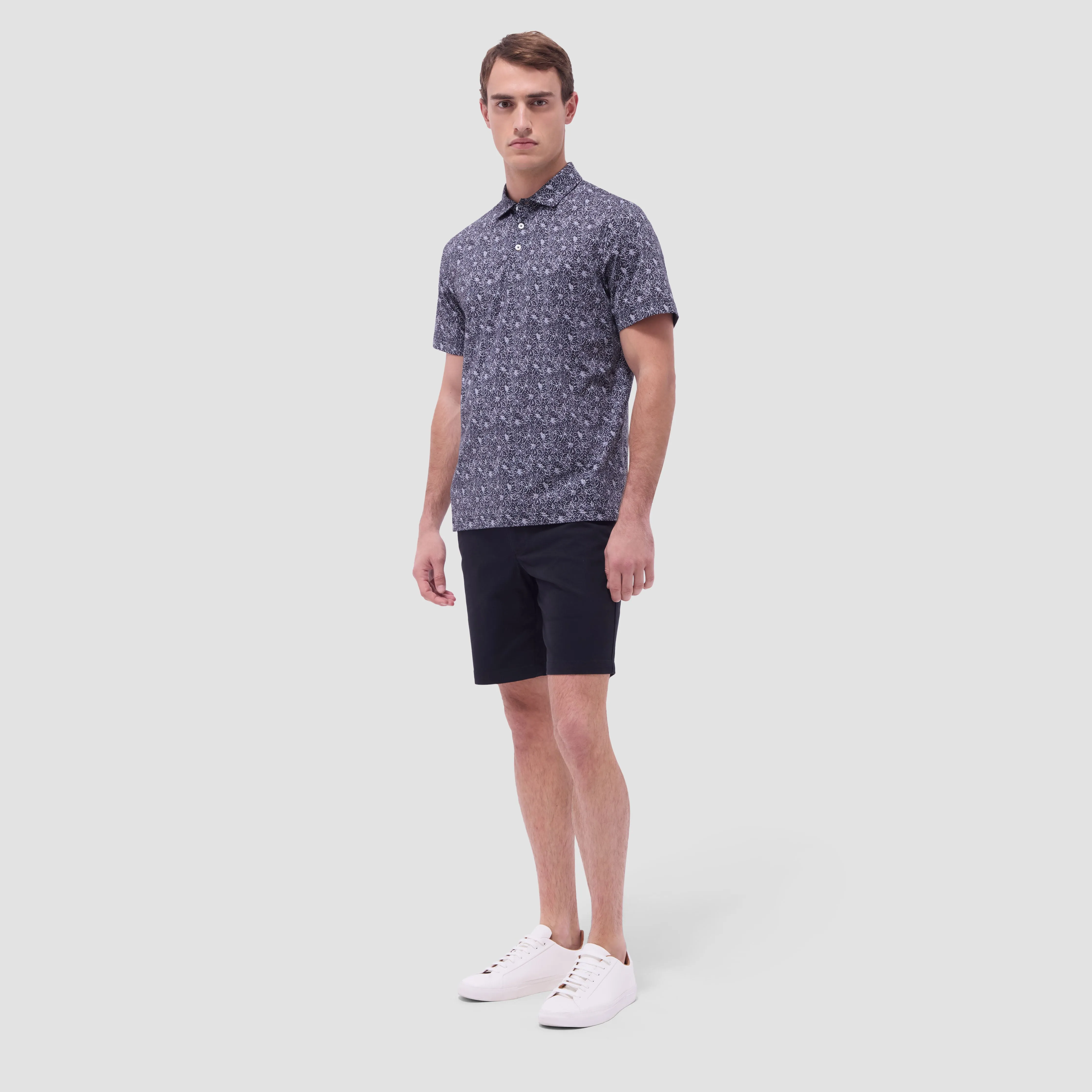 Victor Floral OoohCotton Polo Shirt sold by Bugatchi product image thumbnail 5