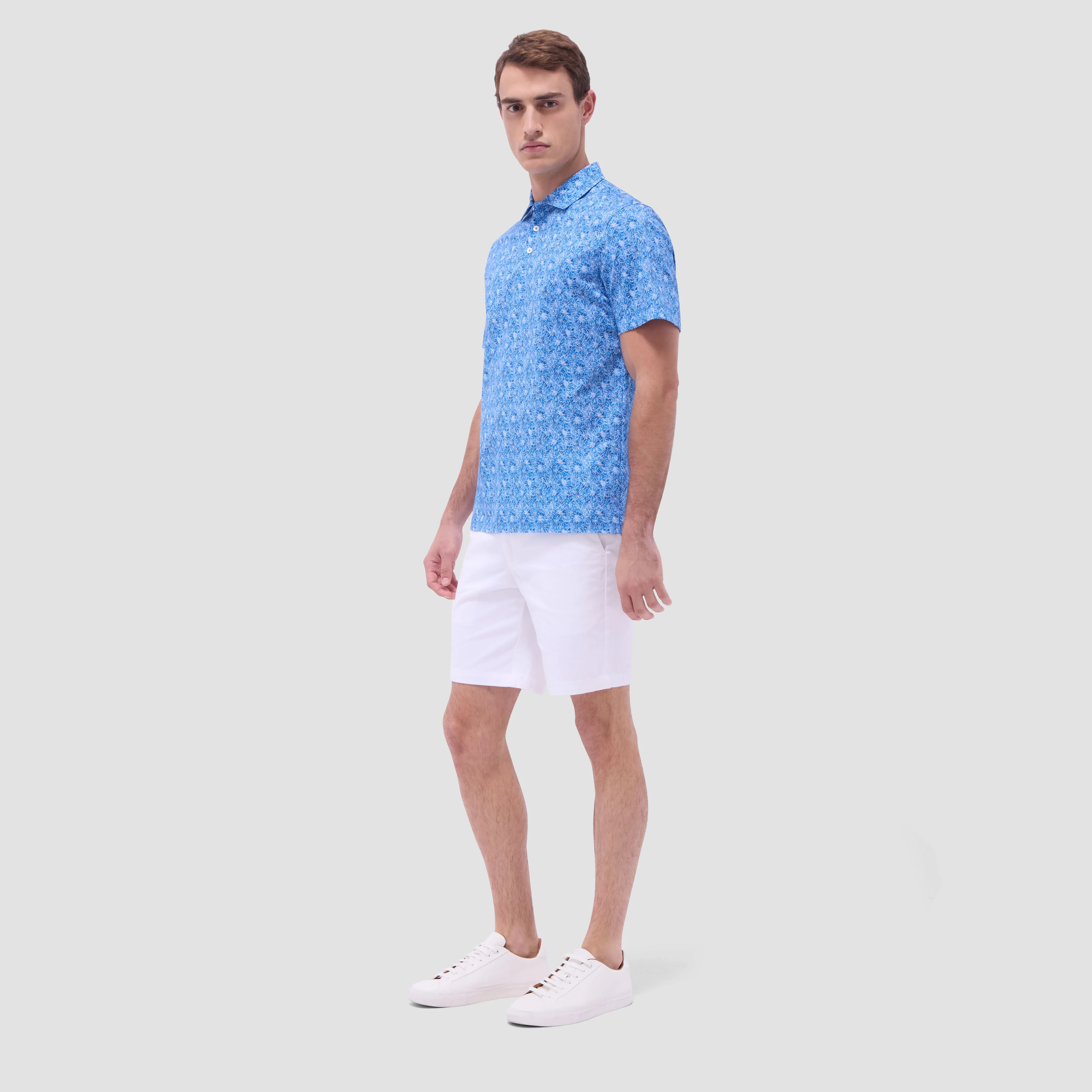 Victor Floral OoohCotton Polo Shirt sold by Bugatchi product image thumbnail 5