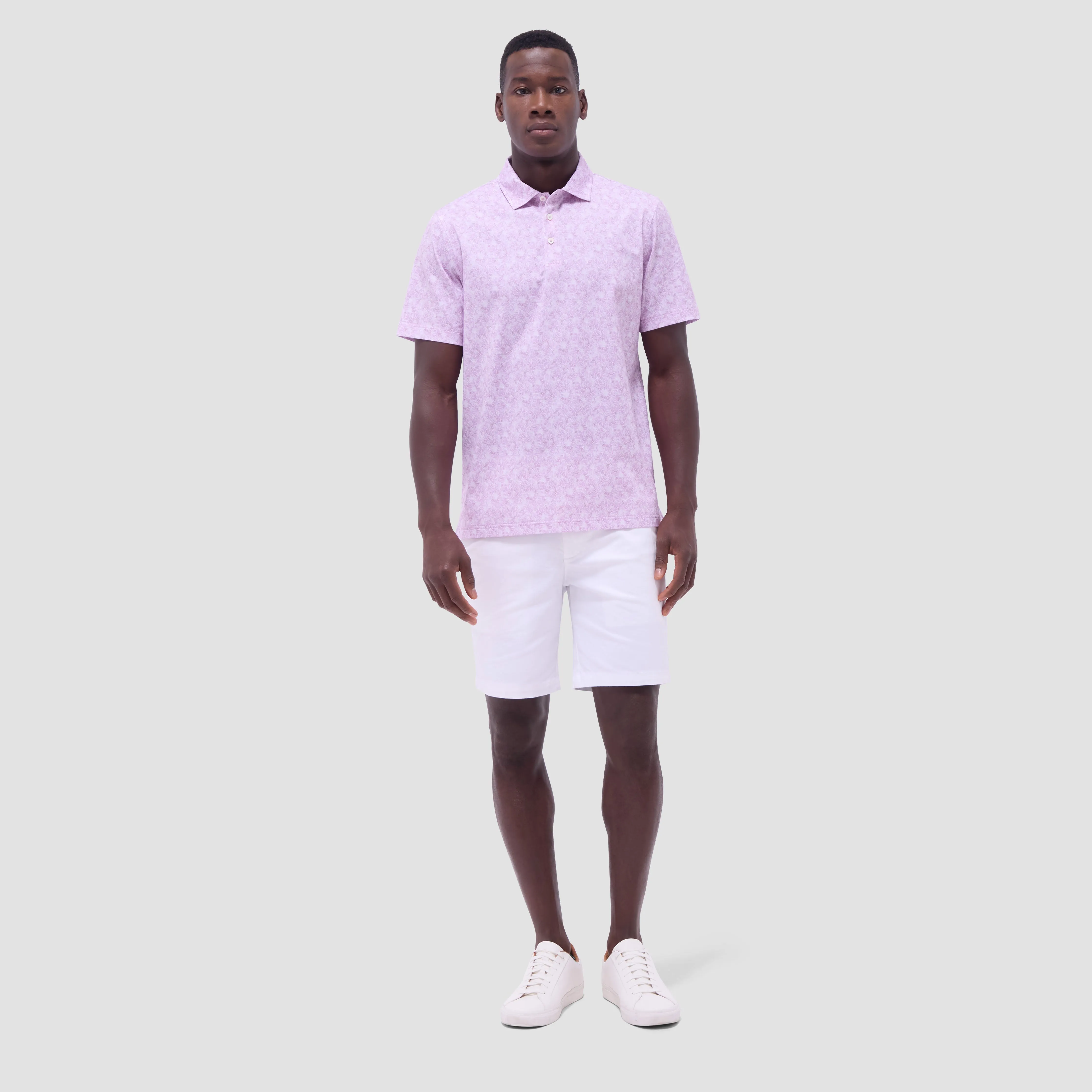 Victor Floral OoohCotton Polo Shirt sold by Bugatchi product image thumbnail 5