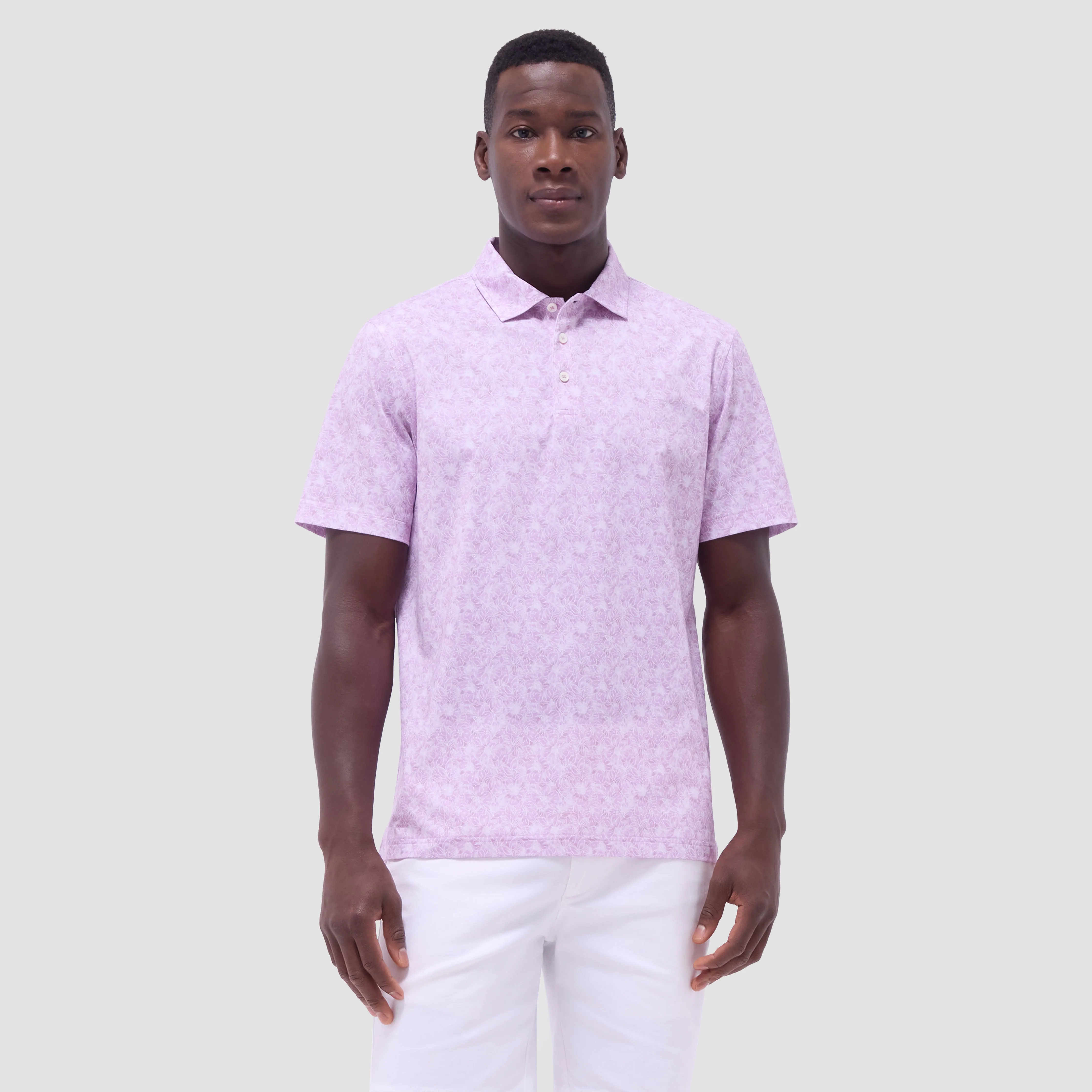 Victor Floral OoohCotton Polo Shirt sold by Bugatchi product image thumbnail 2