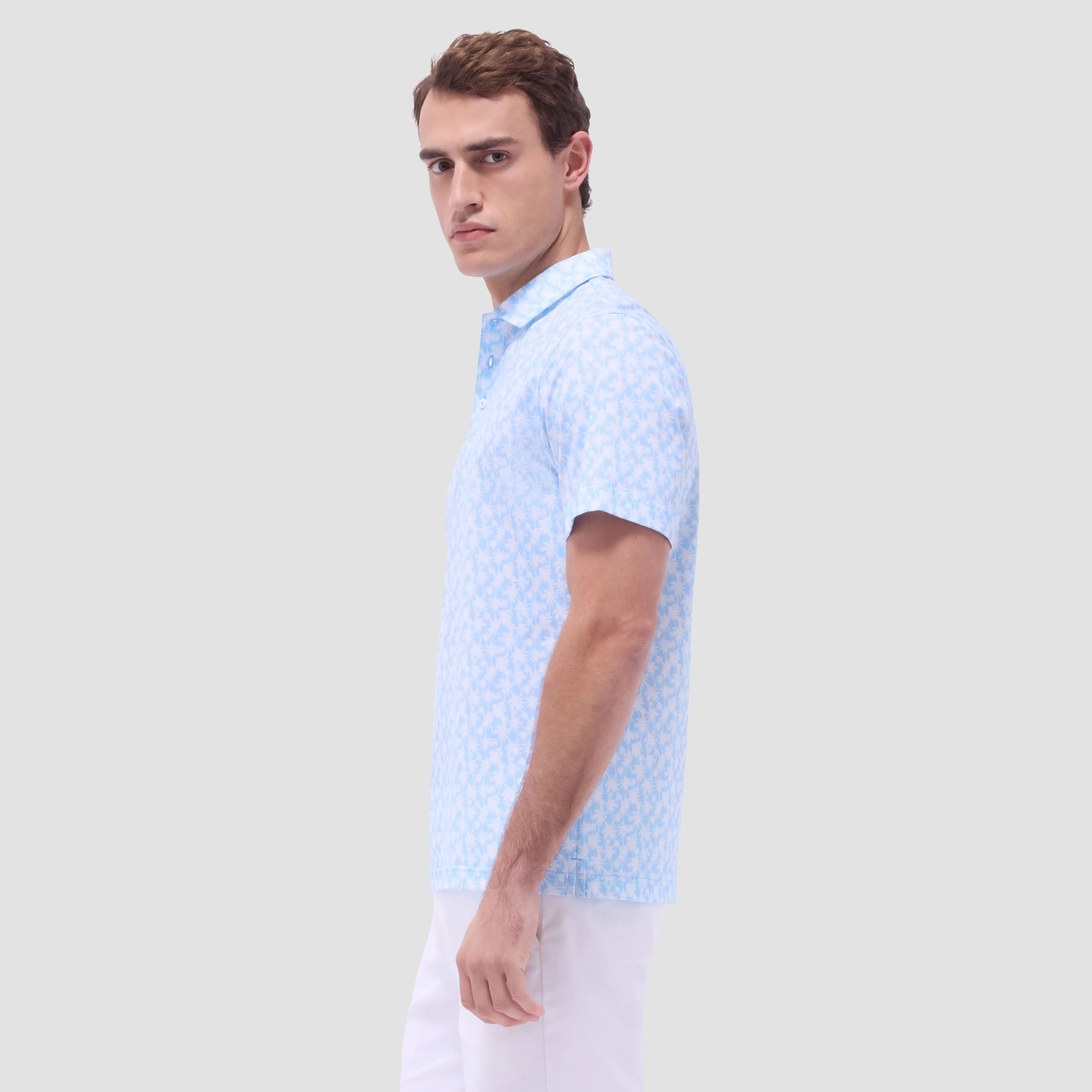 Victor Palm Tree OoohCotton Polo Shirt sold by Bugatchi product image thumbnail 3