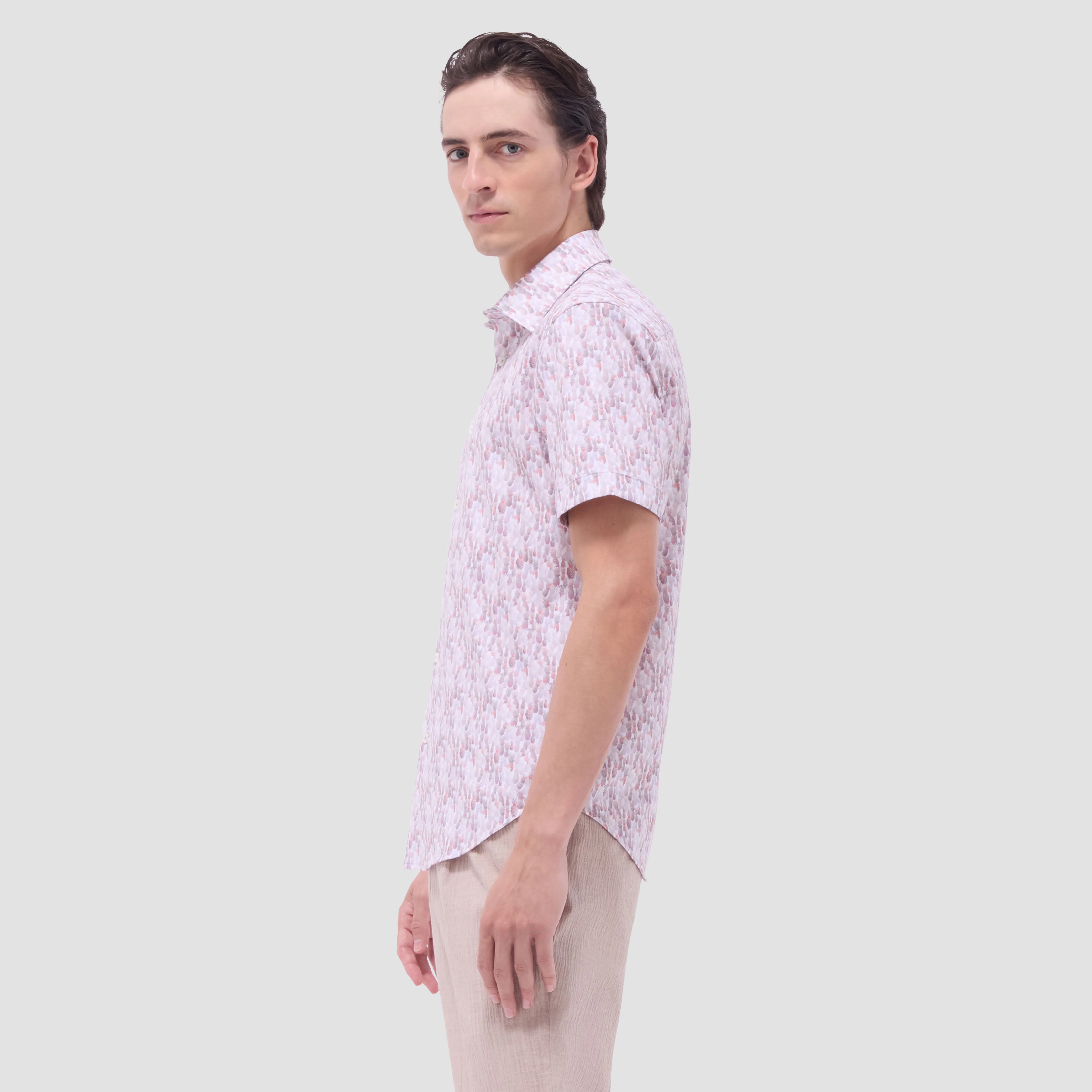 Miles Fruit Print OoohCotton Short-Sleeve Shirt sold by Bugatchi product image thumbnail 3