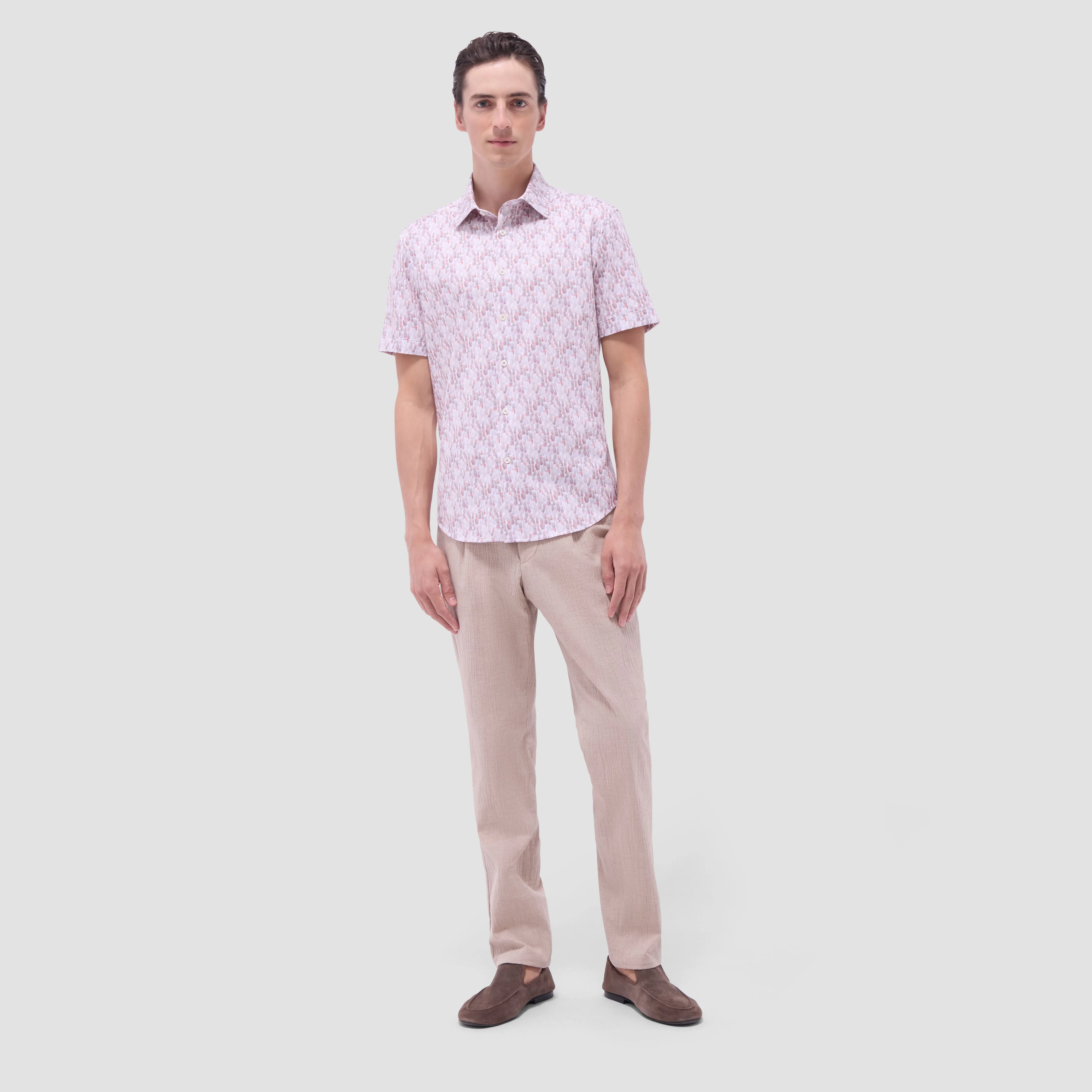 Miles Fruit Print OoohCotton Short-Sleeve Shirt sold by Bugatchi product image thumbnail 5