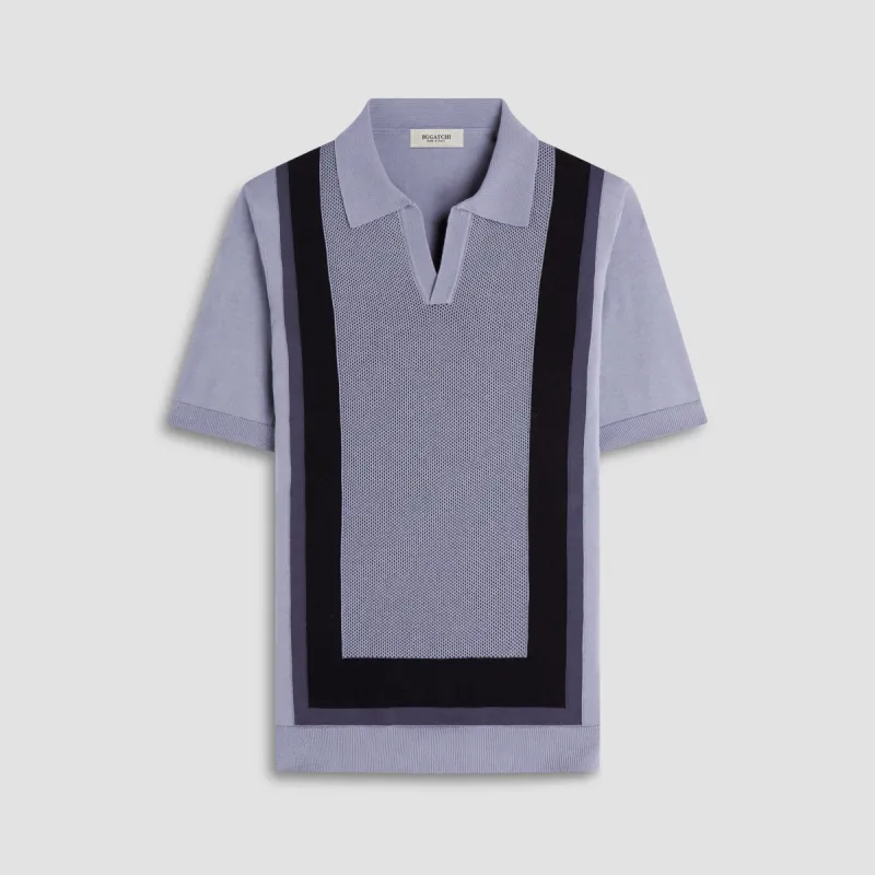 Color Block Short Sleeve Johnny Sweater sold by Bugatchi