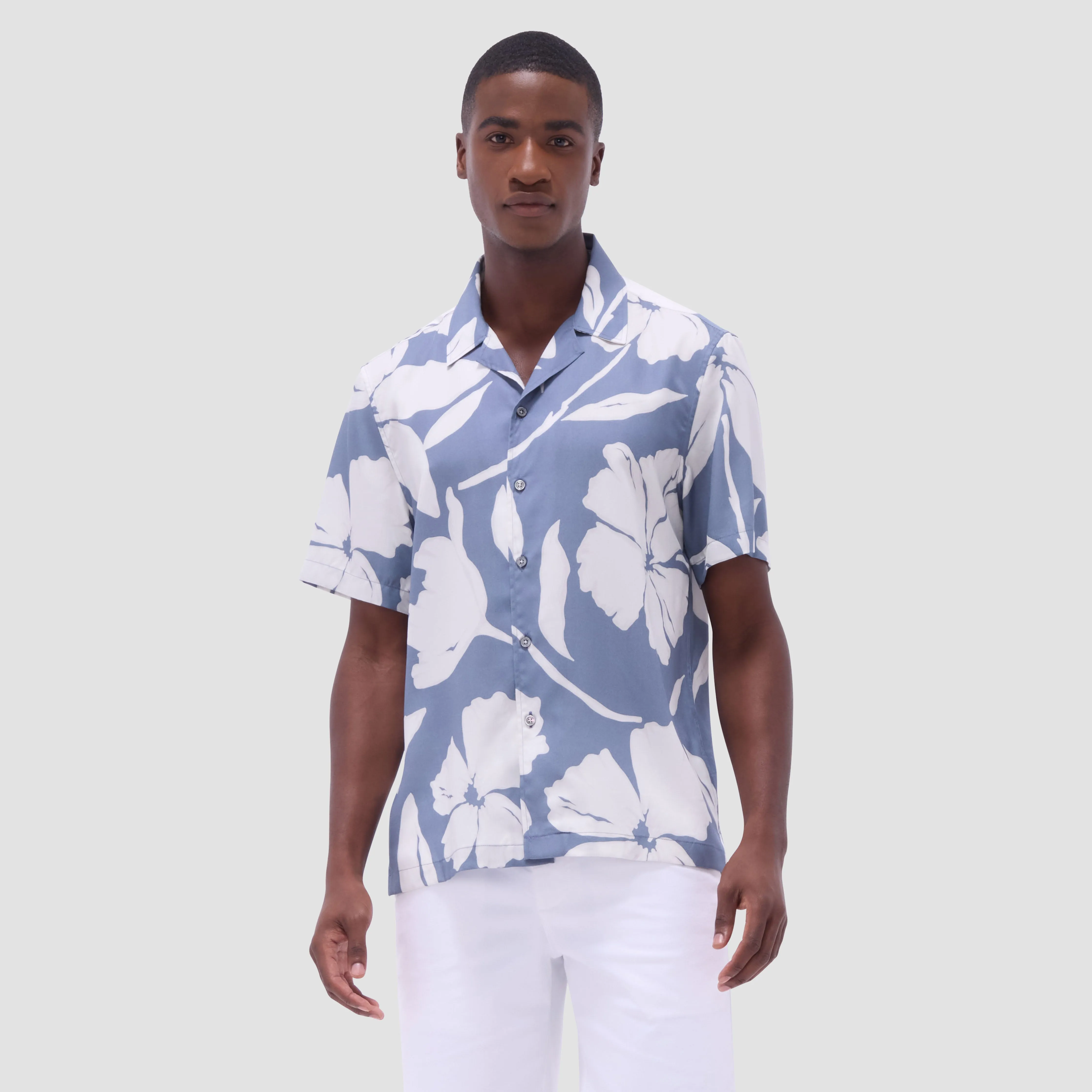 Jackson Floral Camp Shirt sold by Bugatchi product image thumbnail 3