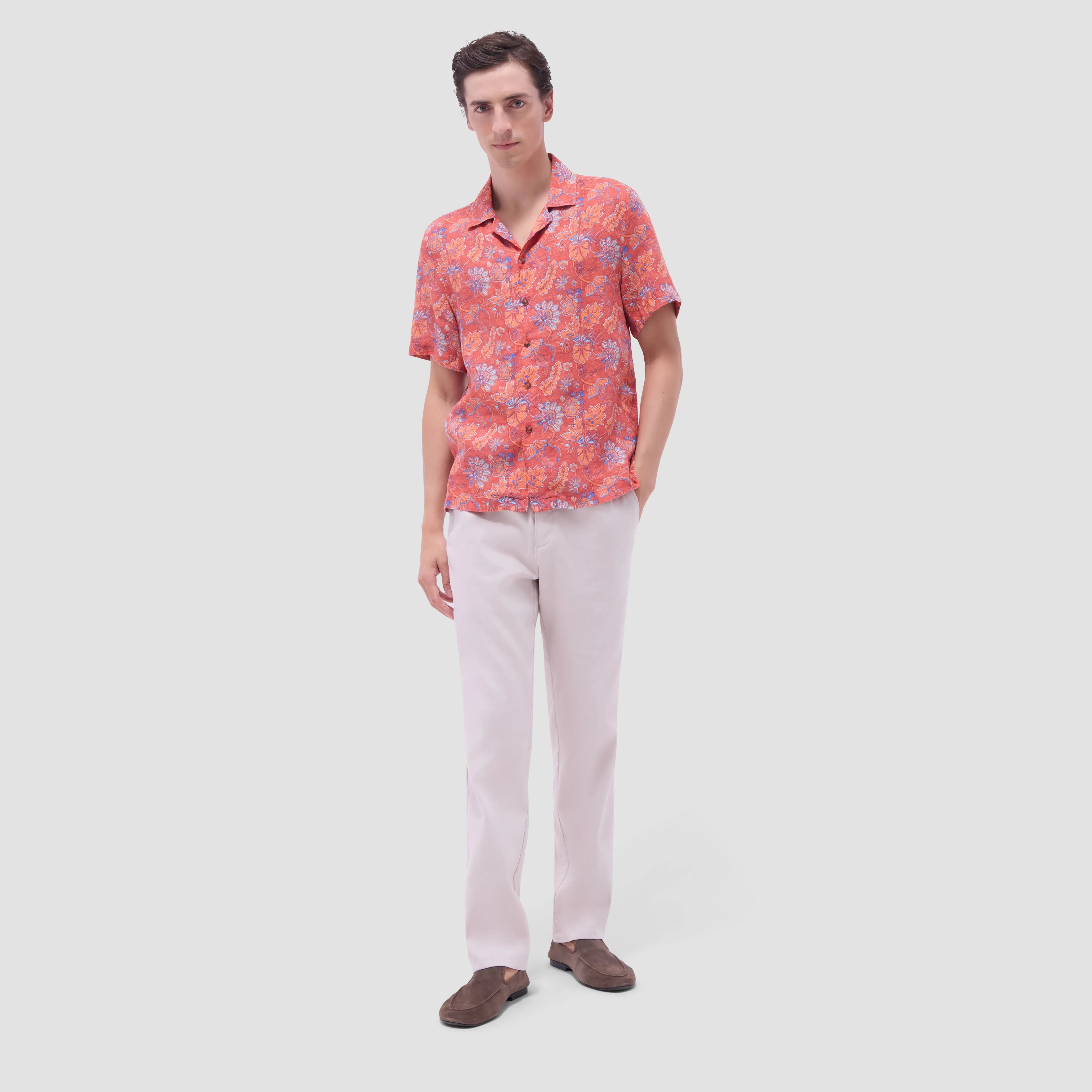 Jackson Floral Camp Shirt sold by Bugatchi product image thumbnail 5