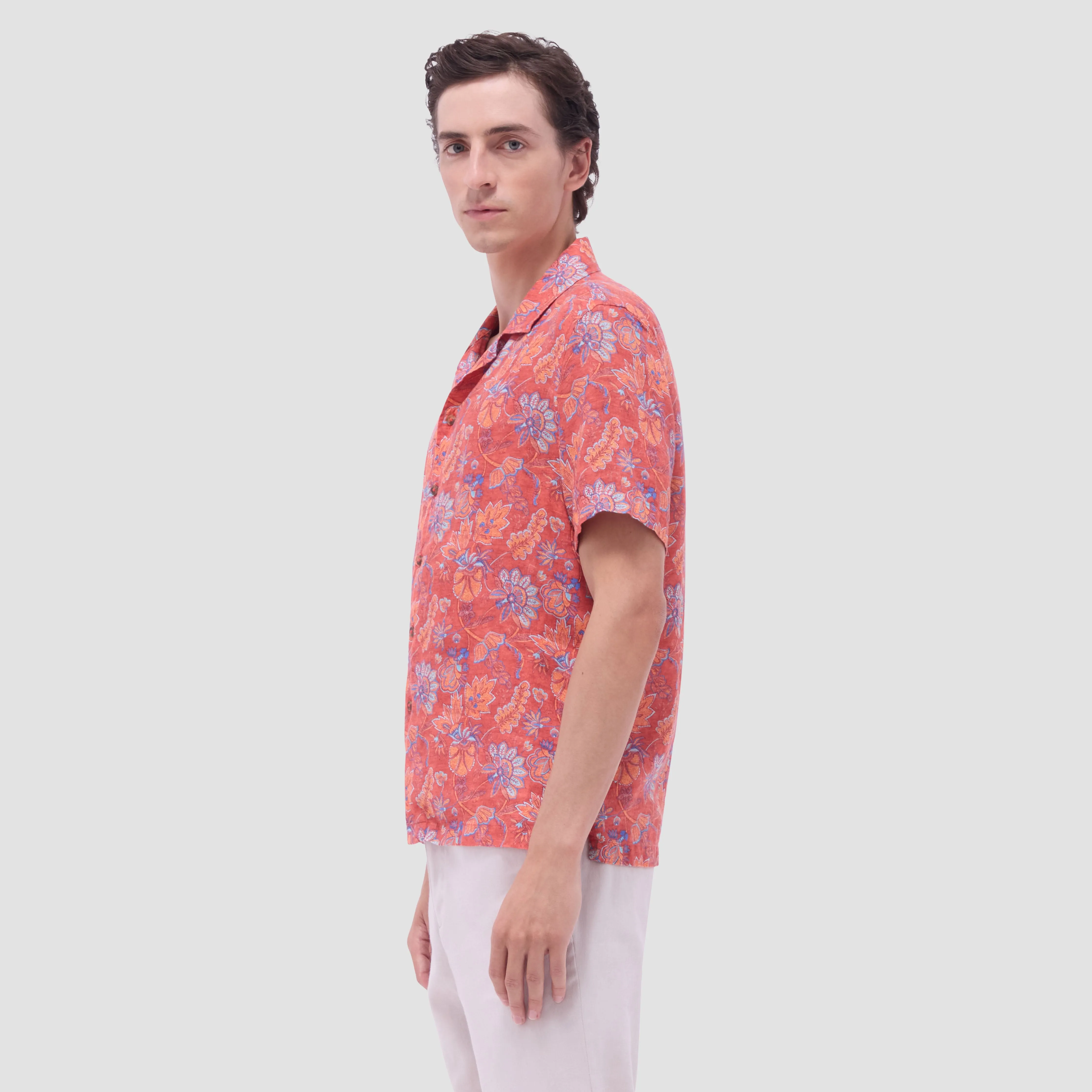 Jackson Floral Camp Shirt sold by Bugatchi product image thumbnail 4