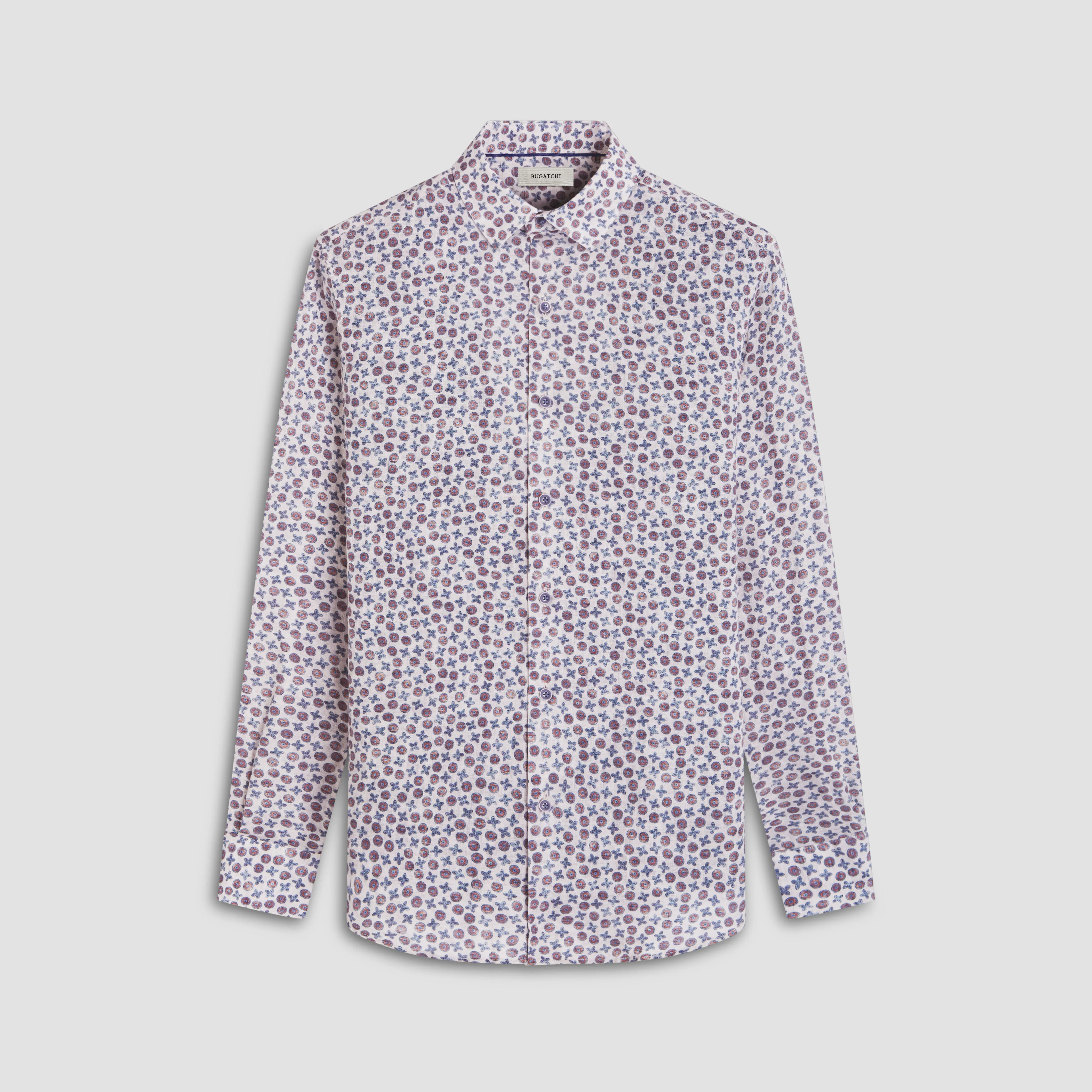 Julian Floral Micro Print Shirt sold by Bugatchi