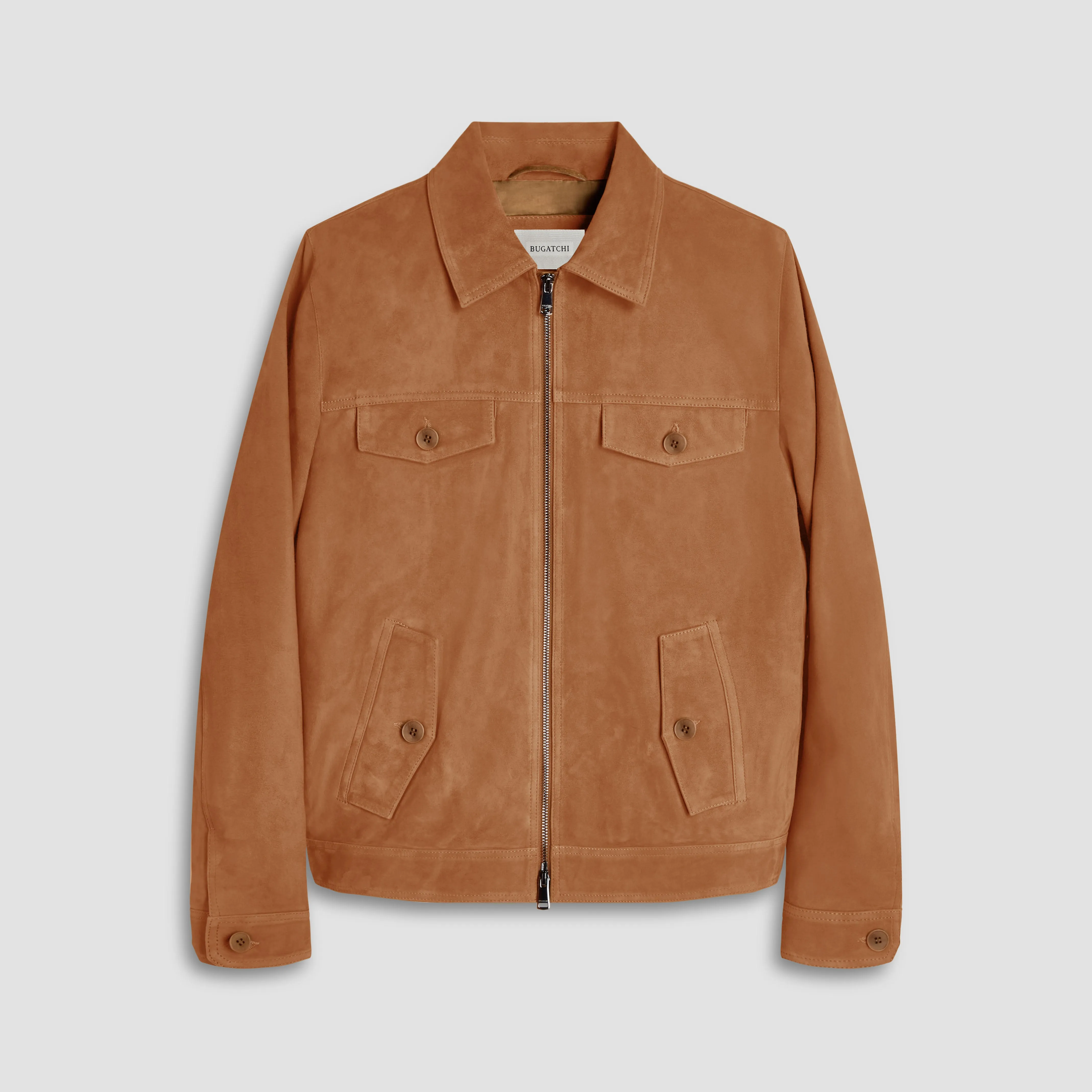 Suede Trucker Jacket sold by Bugatchi product image thumbnail 2