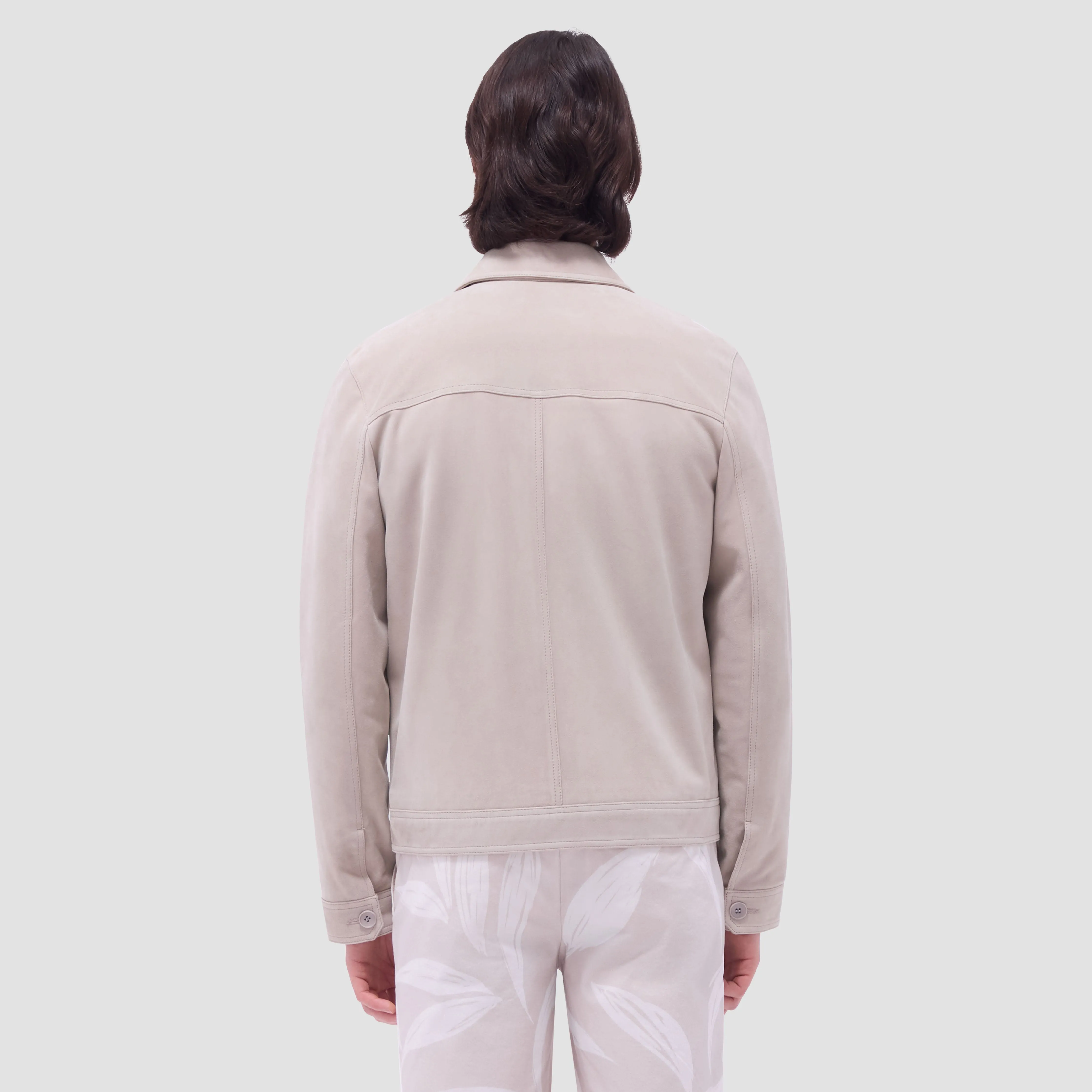 Suede Trucker Jacket sold by Bugatchi product image thumbnail 5