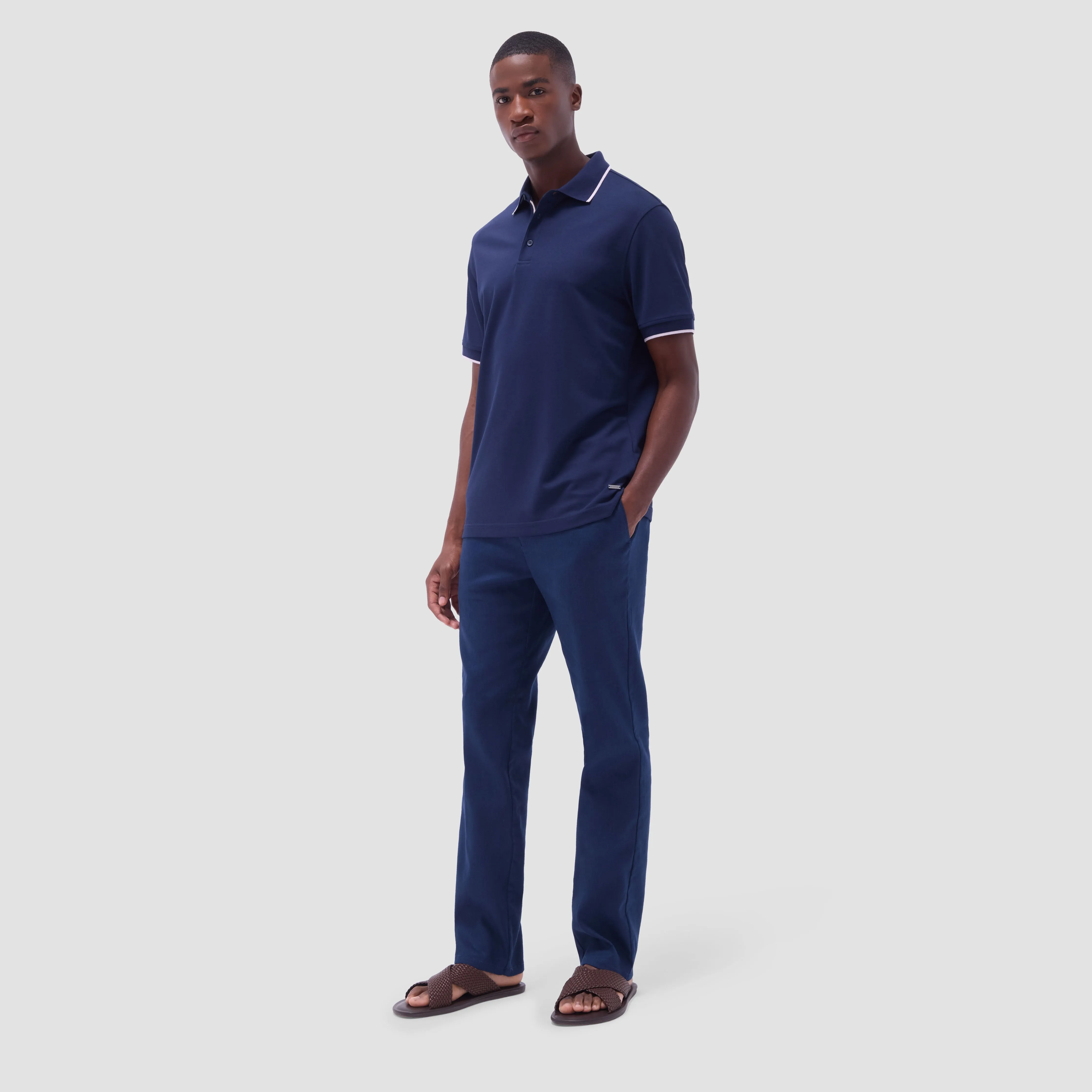 Pique Polo Shirt sold by Bugatchi product image thumbnail 5
