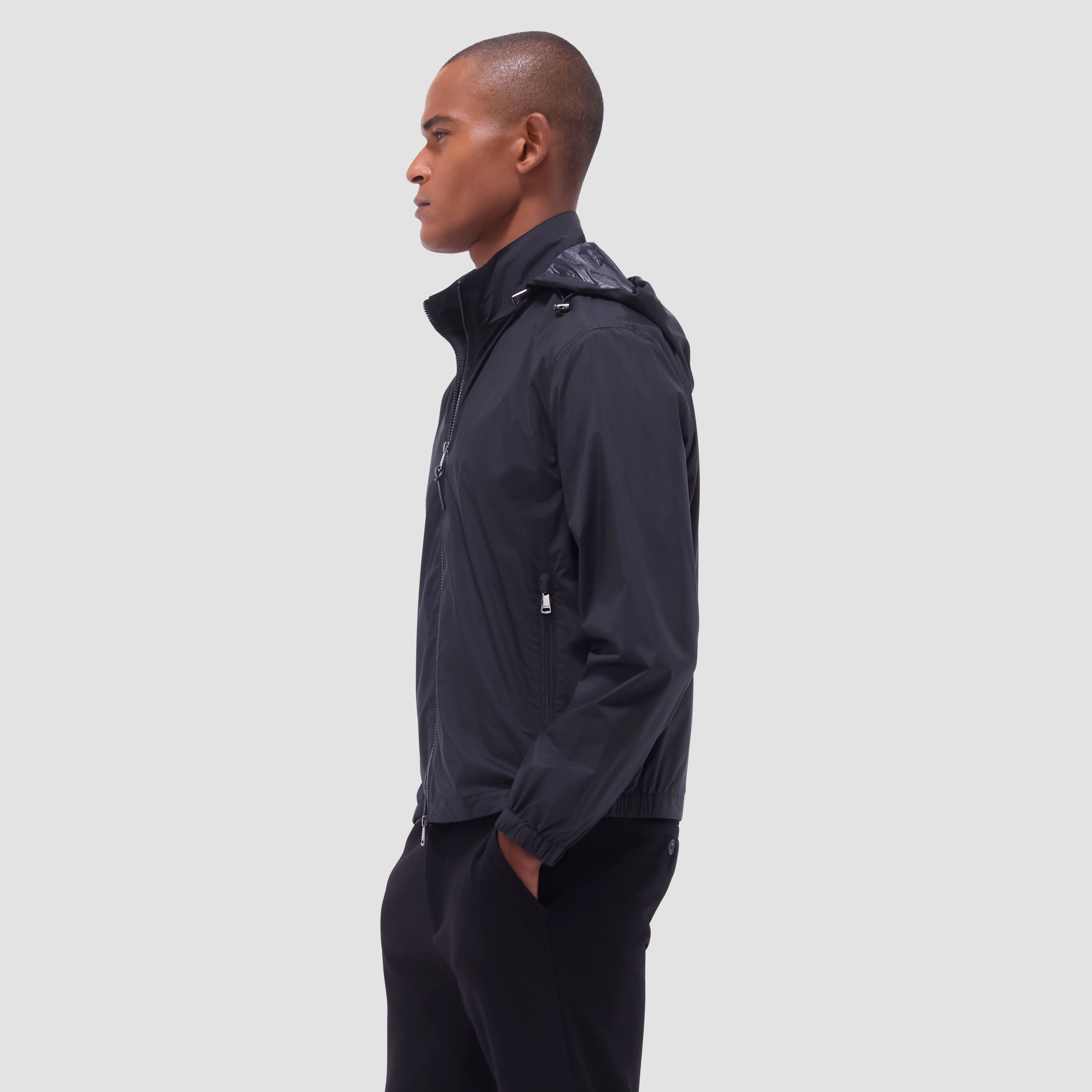 Packable Nylon Windbreaker Jacket sold by Bugatchi product image thumbnail 3