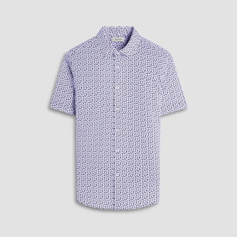 Miles Floral OoohCotton Short-Sleeve Shirt sold by Bugatchi
