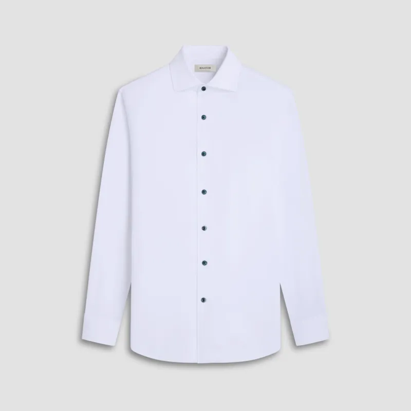 Devon Solid OoohCotton Shirt sold by Bugatchi