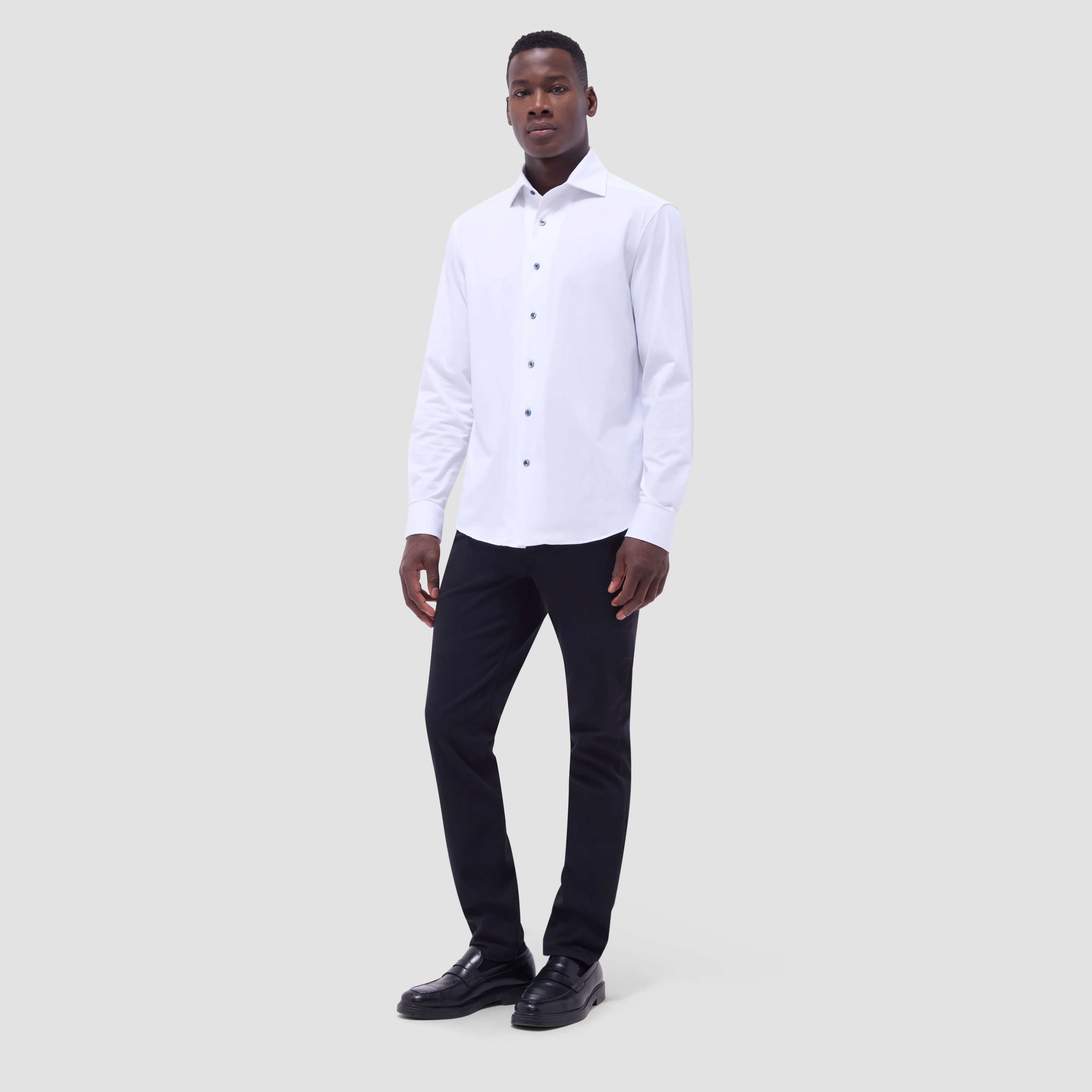 Devon Solid OoohCotton Shirt sold by Bugatchi product image thumbnail 5