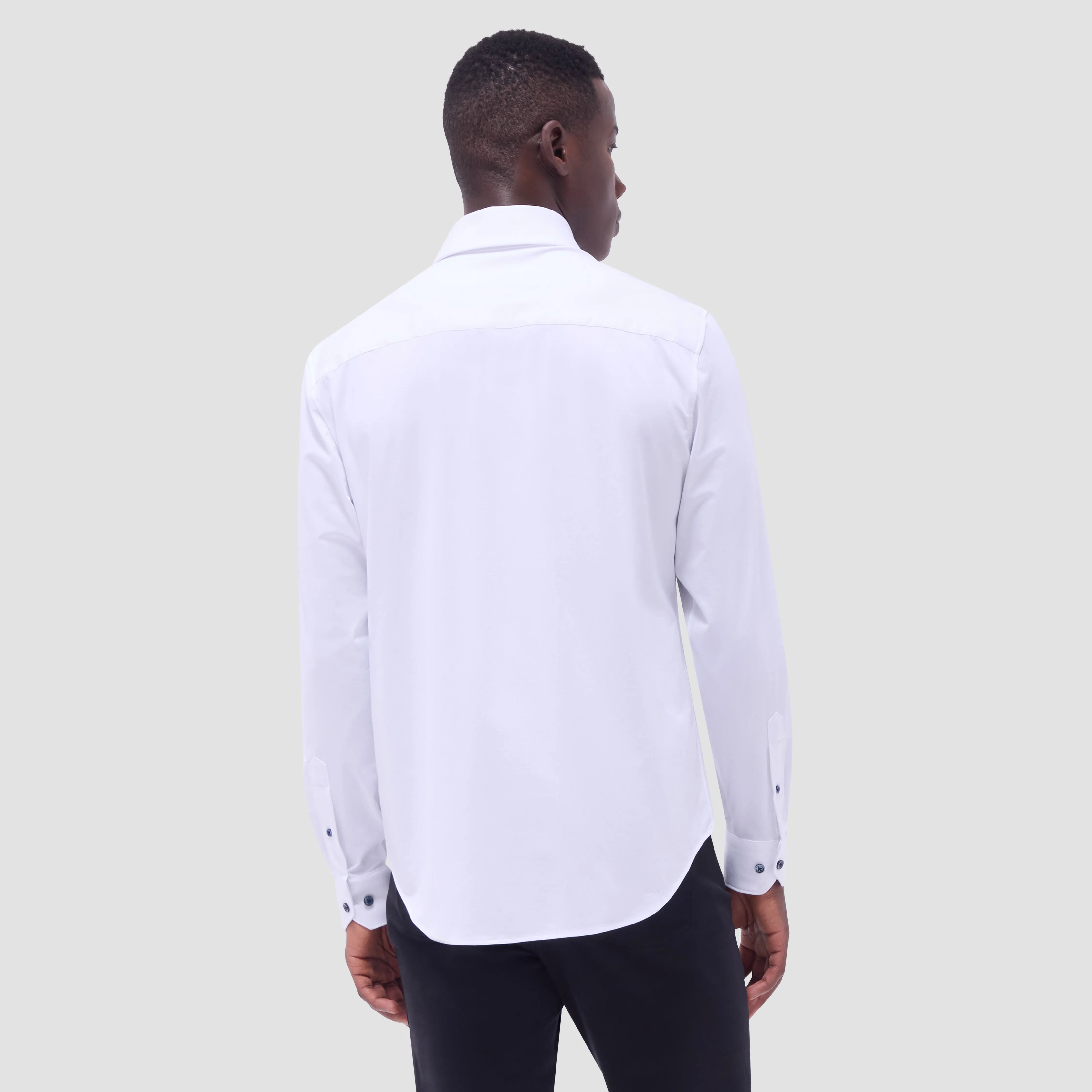 Devon Solid OoohCotton Shirt sold by Bugatchi product image thumbnail 4