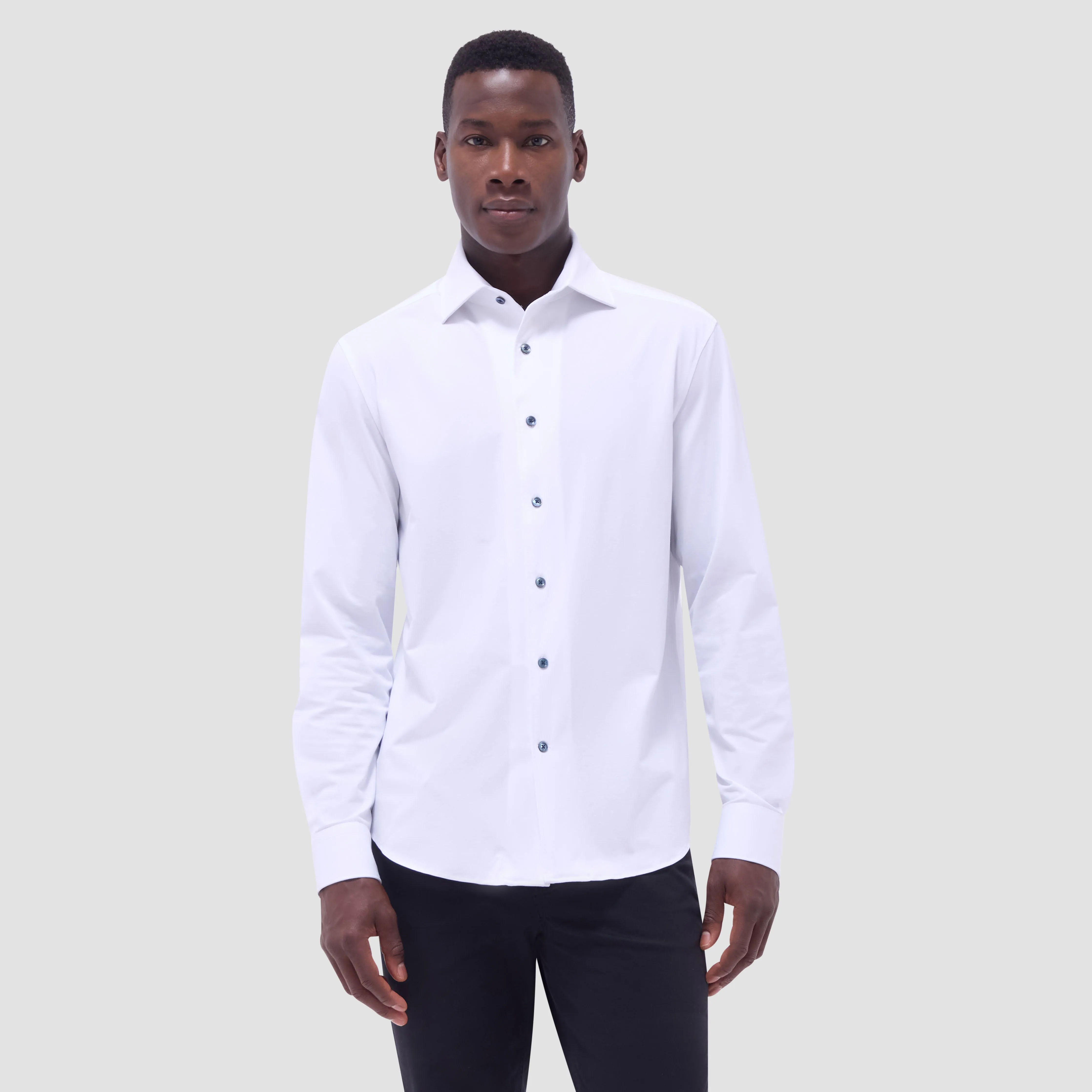 Devon Solid OoohCotton Shirt sold by Bugatchi product image thumbnail 2