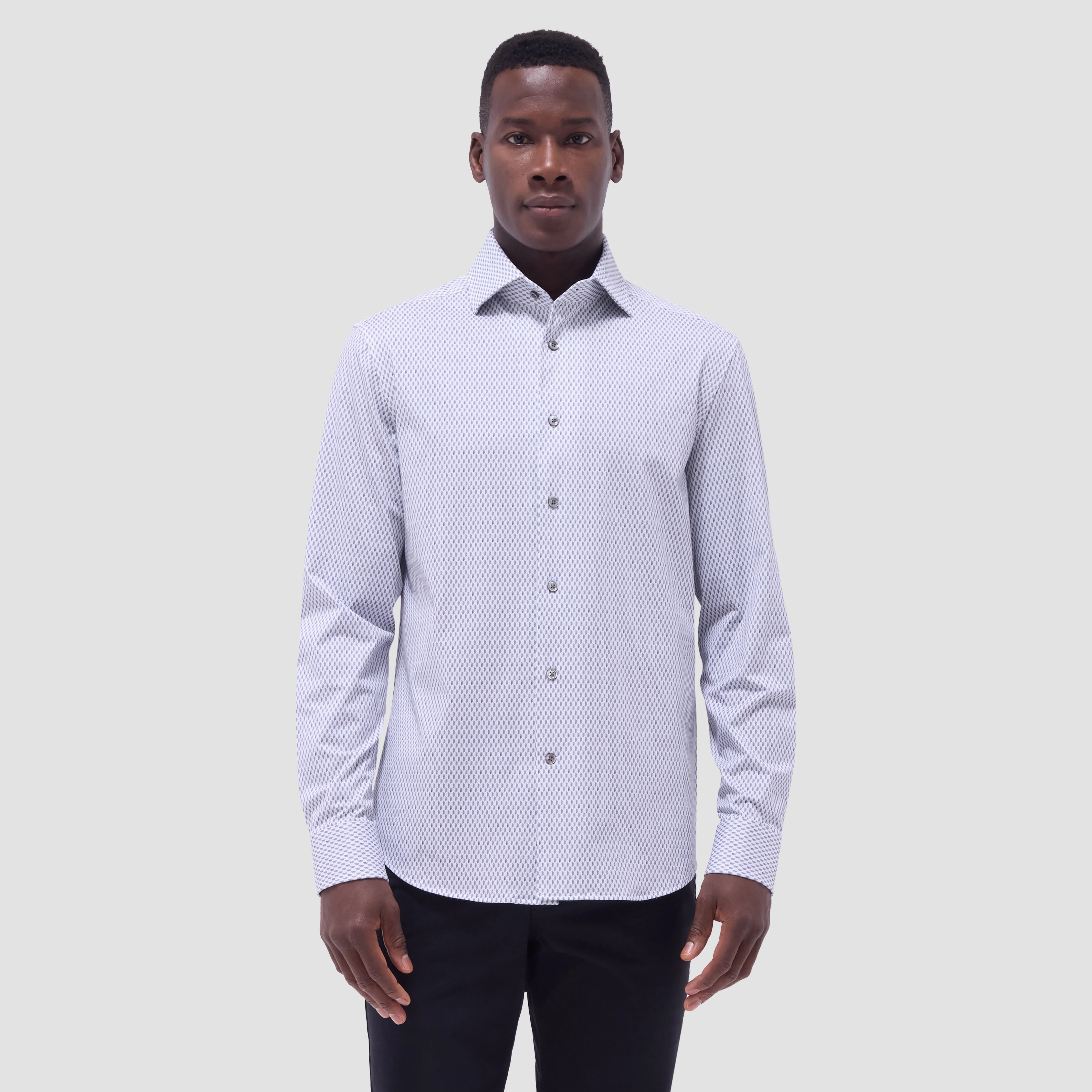 Devon Optical Diamond OoohCotton Shirt sold by Bugatchi product image thumbnail 2