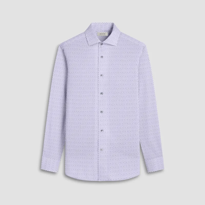 Devon Optical Diamond OoohCotton Shirt sold by Bugatchi