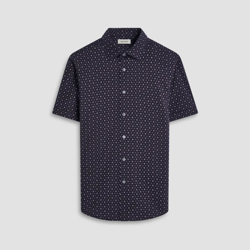 Miles Floral OoohCotton Short-Sleeve Shirt sold by Bugatchi