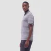 Mixed Media Johnny Collar Polo Shirt sold by Bugatchi