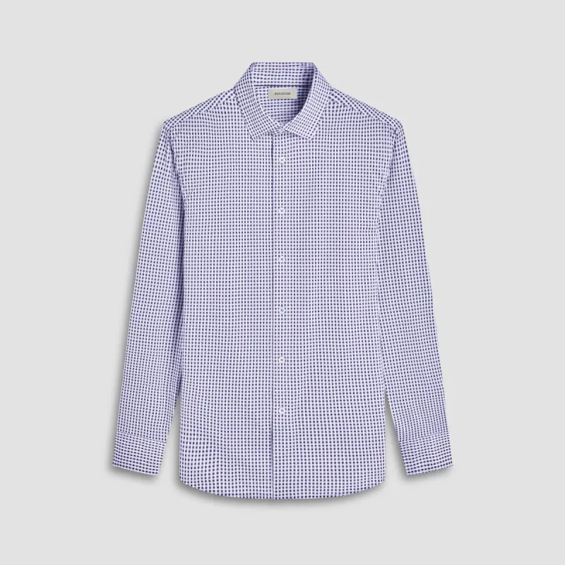 James Gingham Check OoohCotton Shirt sold by Bugatchi