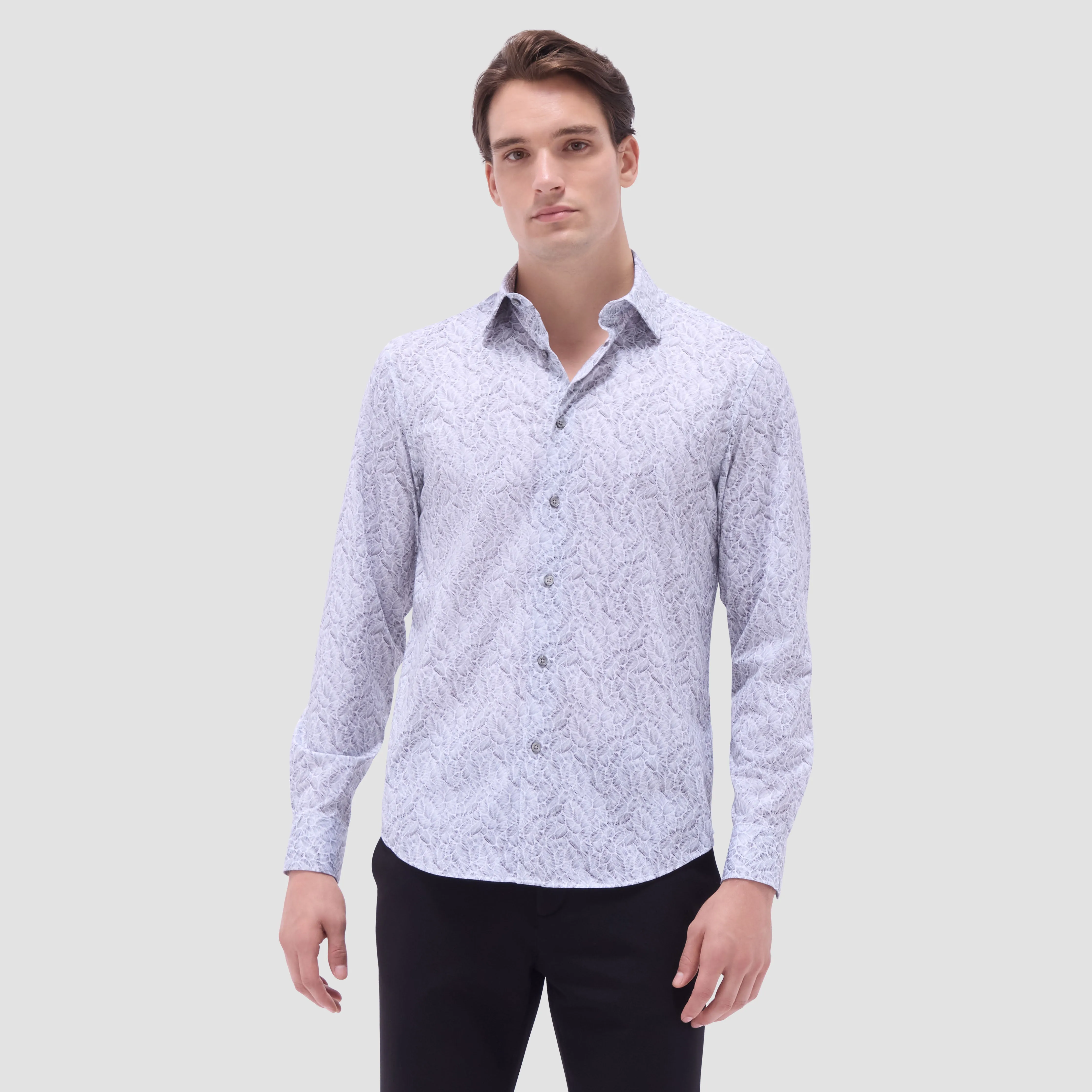 James Leaf Print OoohCotton Shirt sold by Bugatchi product image thumbnail 2