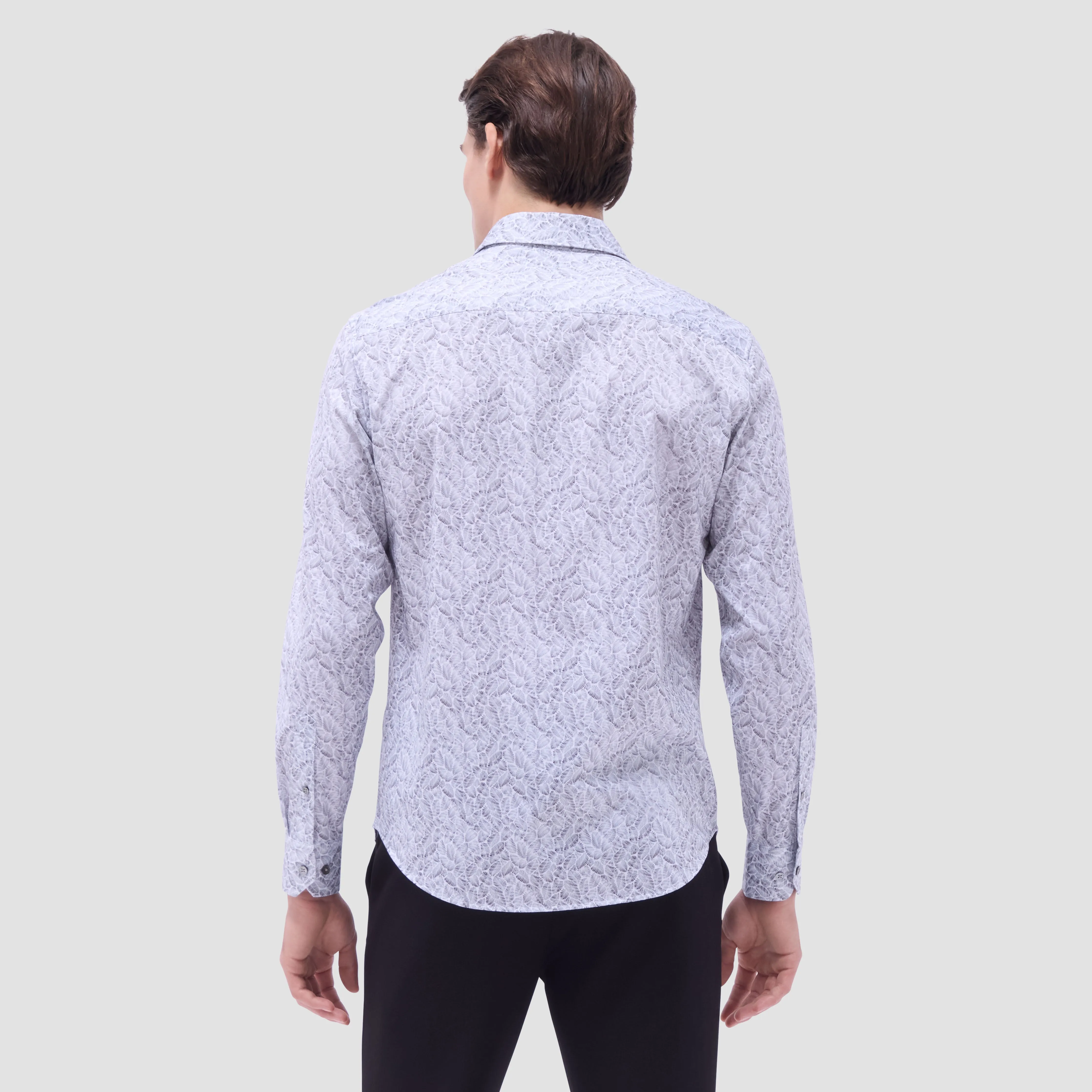James Leaf Print OoohCotton Shirt sold by Bugatchi product image thumbnail 4