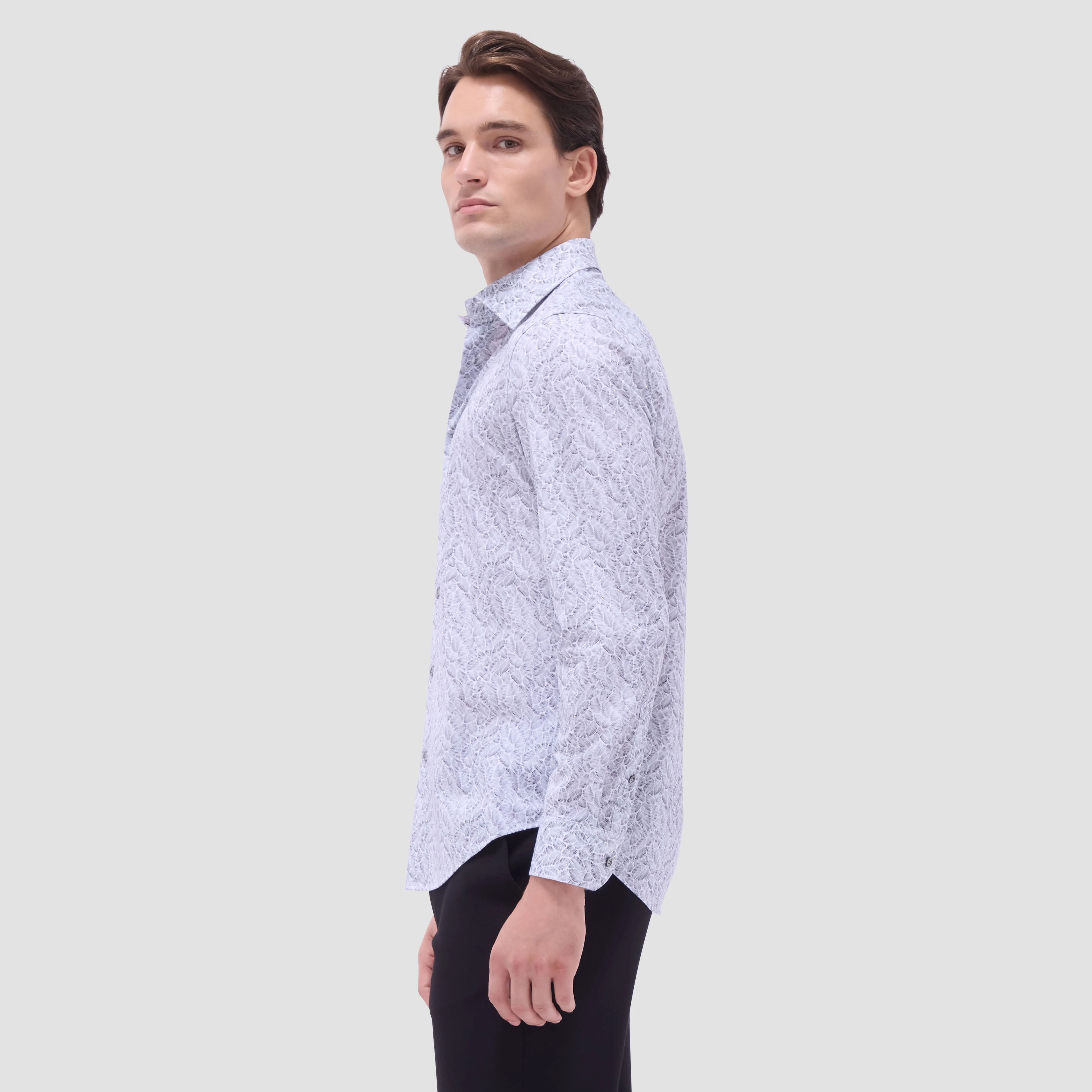 James Leaf Print OoohCotton Shirt sold by Bugatchi product image thumbnail 3
