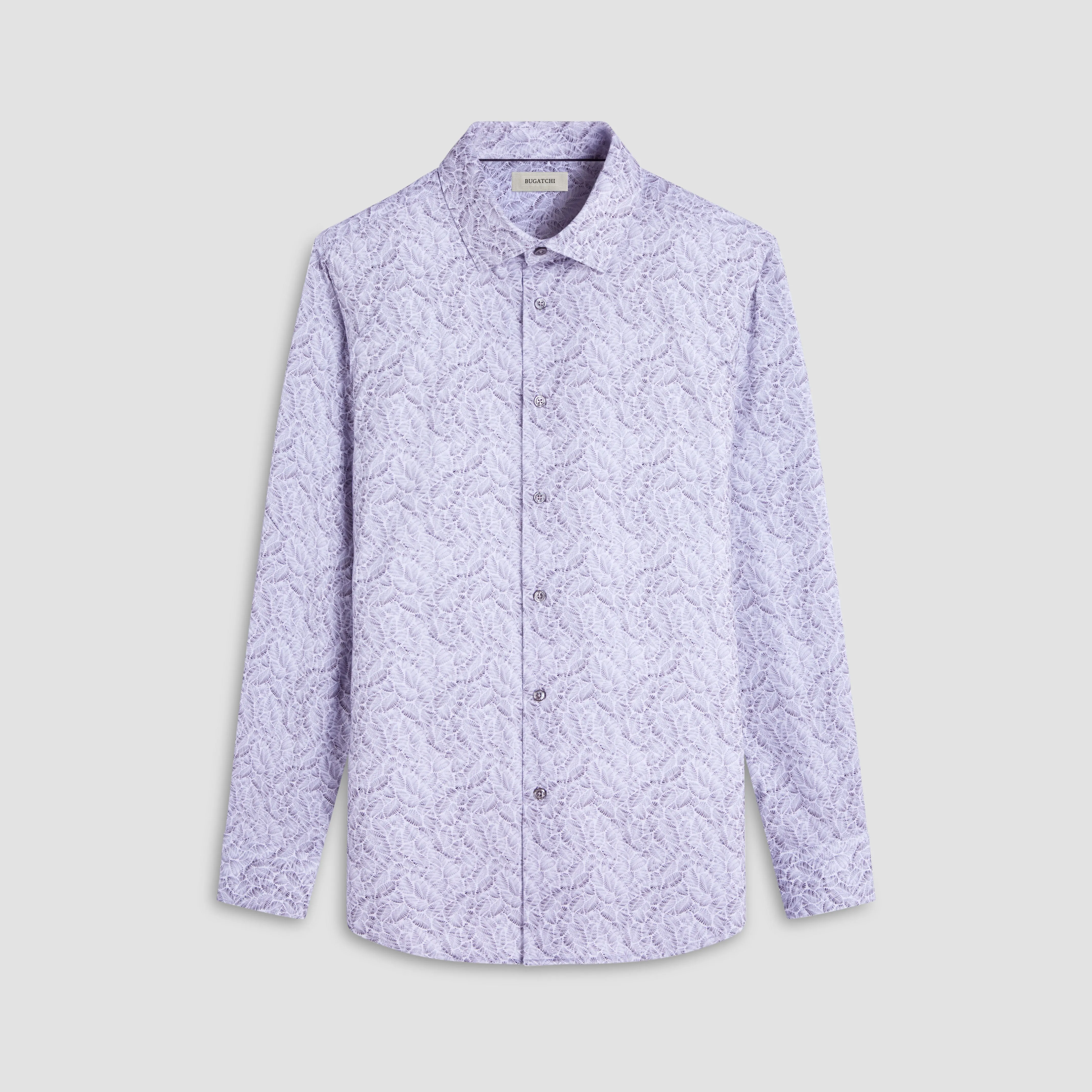 James Leaf Print OoohCotton Shirt sold by Bugatchi