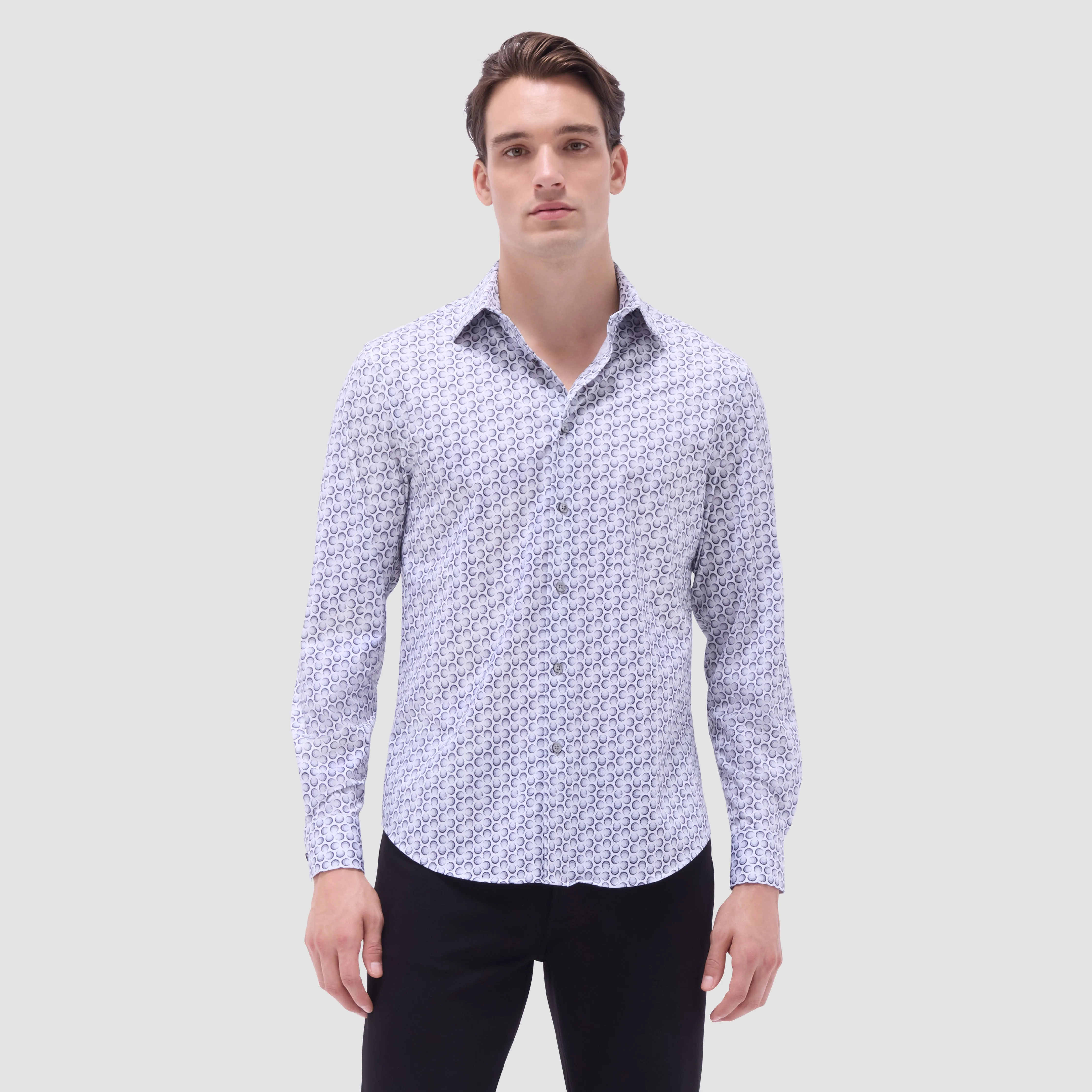 James Geometric OoohCotton Shirt sold by Bugatchi product image thumbnail 2