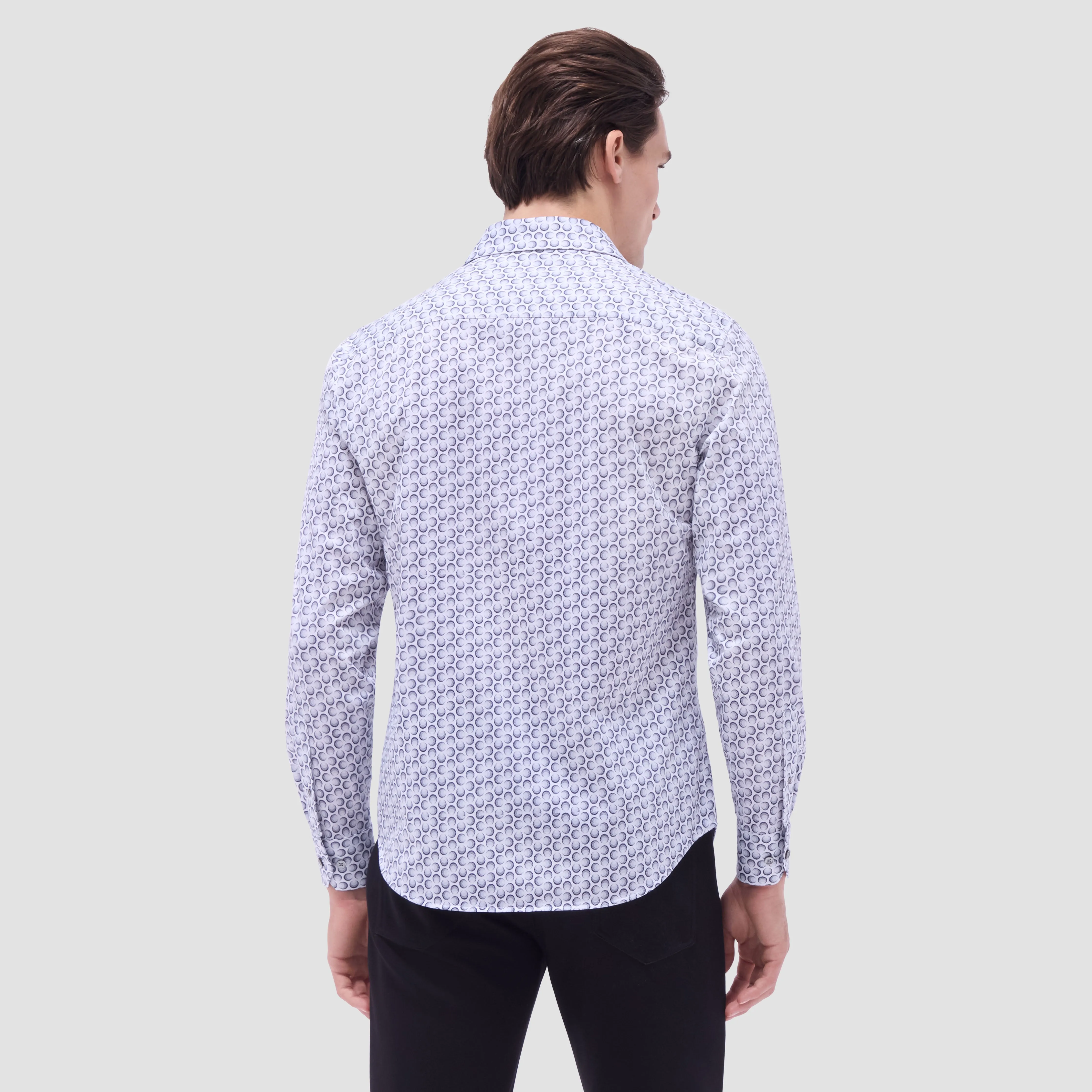 James Geometric OoohCotton Shirt sold by Bugatchi product image thumbnail 4