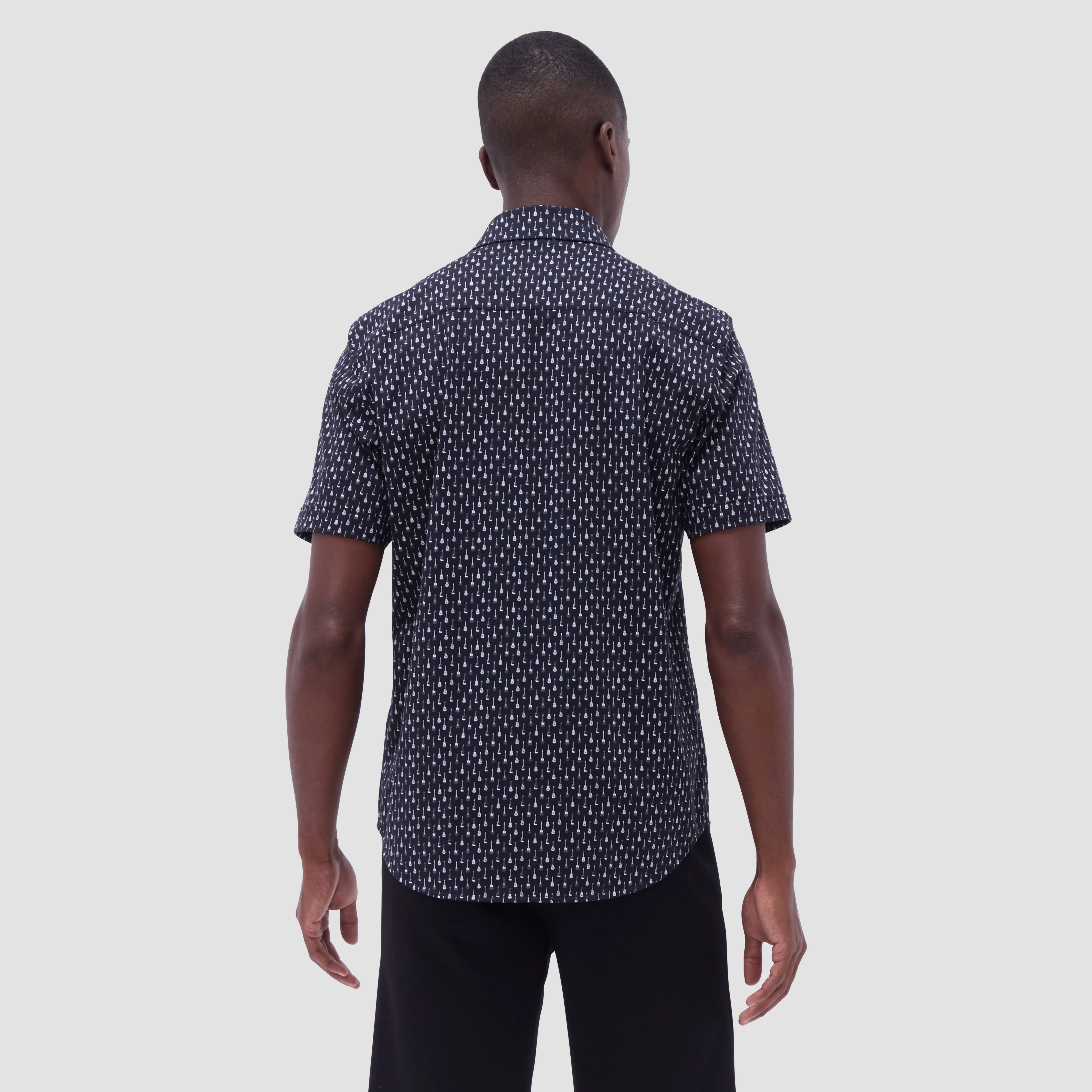 Miles Guitar OoohCotton Short-Sleeve Shirt sold by Bugatchi product image thumbnail 4
