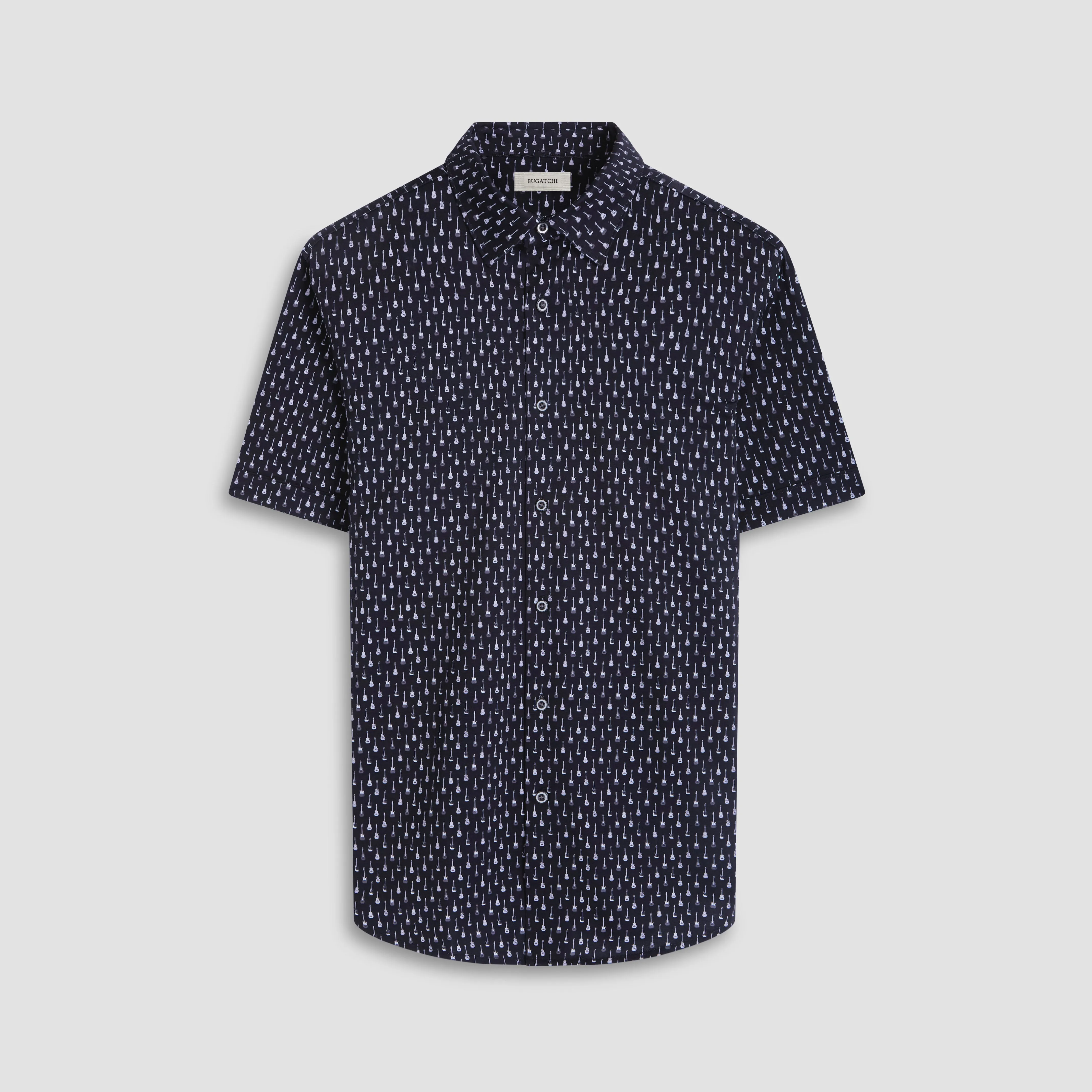 Miles Guitar OoohCotton Short-Sleeve Shirt sold by Bugatchi