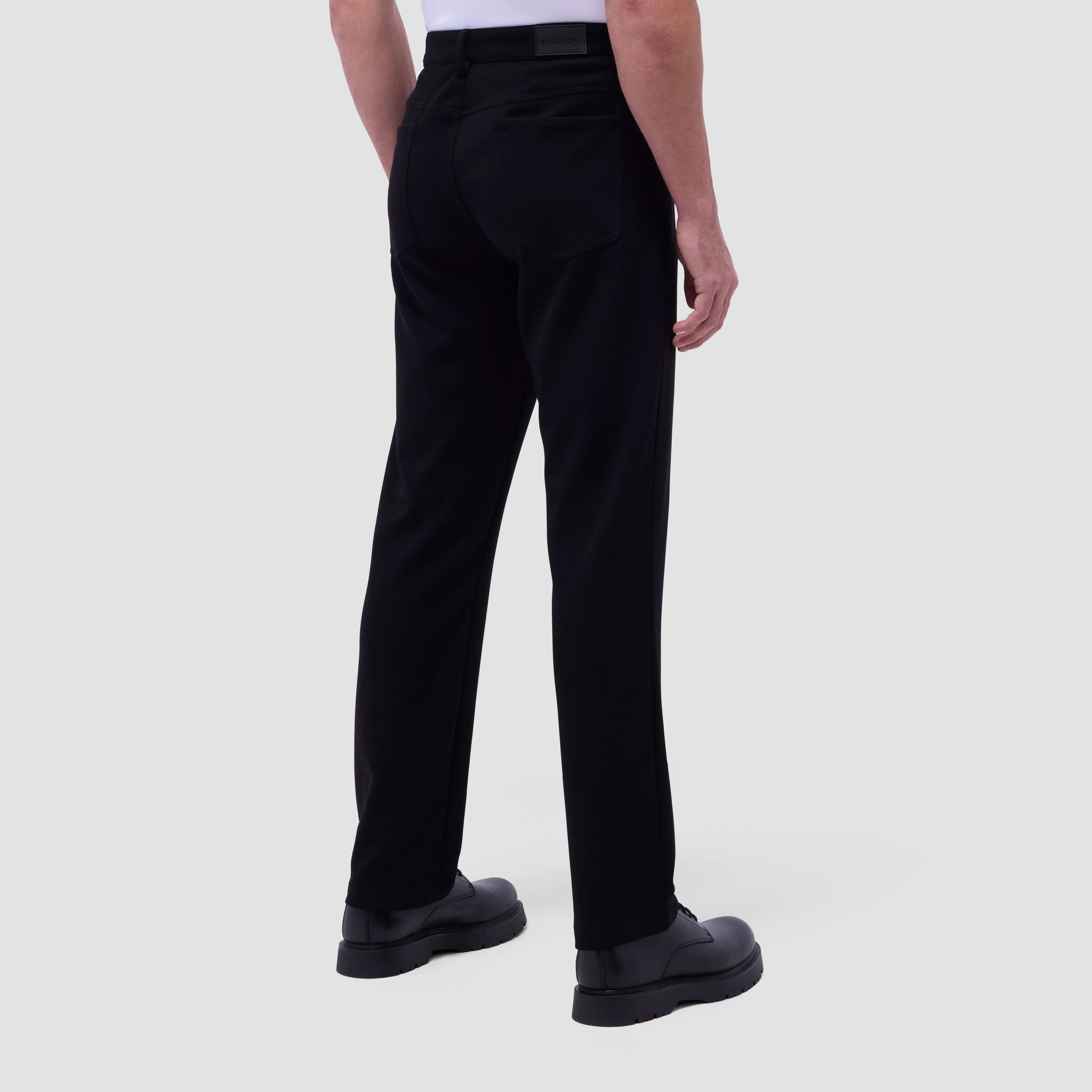 Soft Touch Solid Five-Pocket Pants sold by Bugatchi product image thumbnail 3